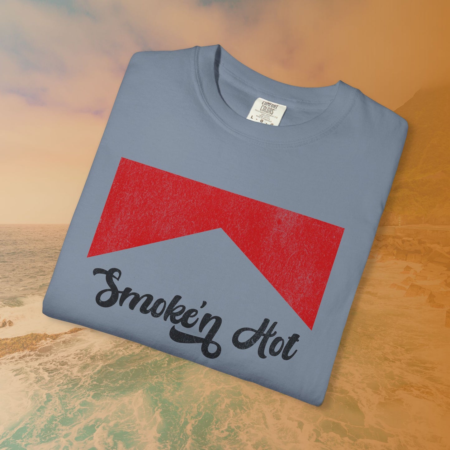 "Smokin' Hot" T-Shirt | Retro Pop Culture Parody Graphic Tee | Vintage Tobacco Ad Aesthetic