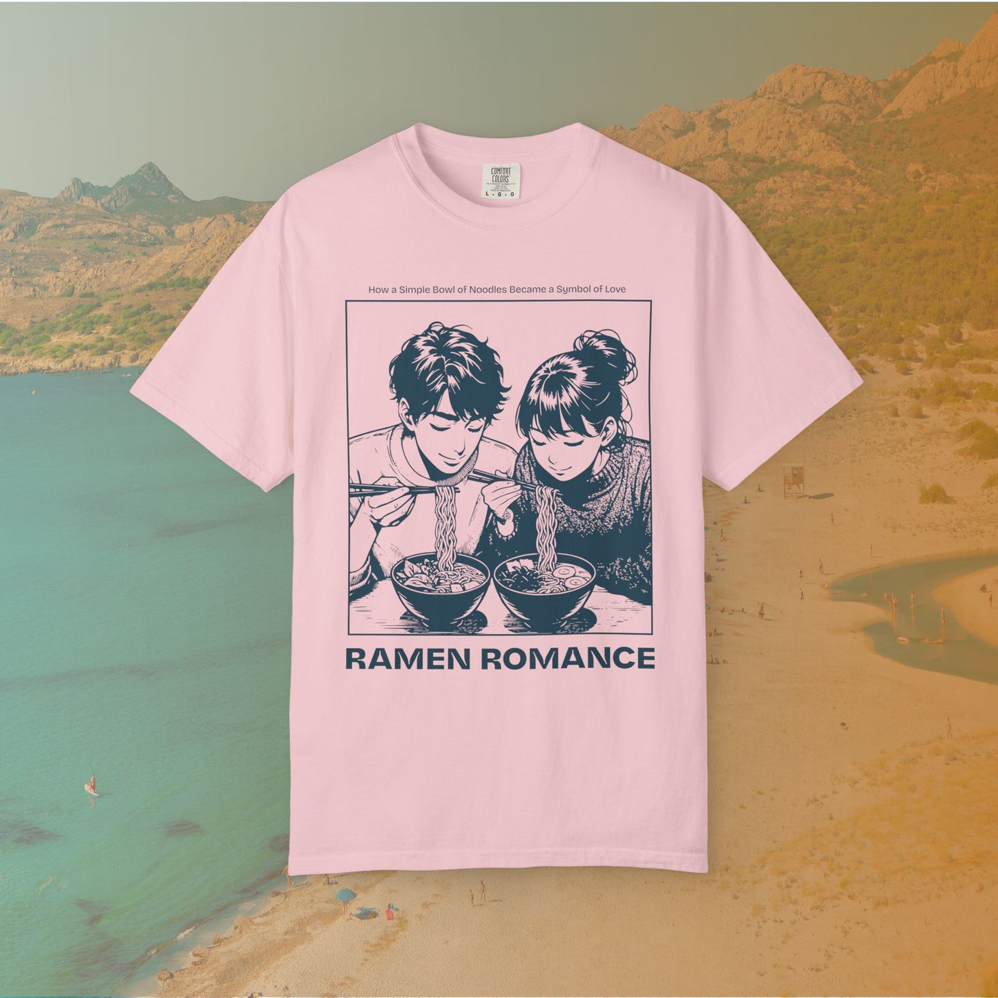 Ramen Romance T-Shirt | Anime Manga Couple Noodle Foodie