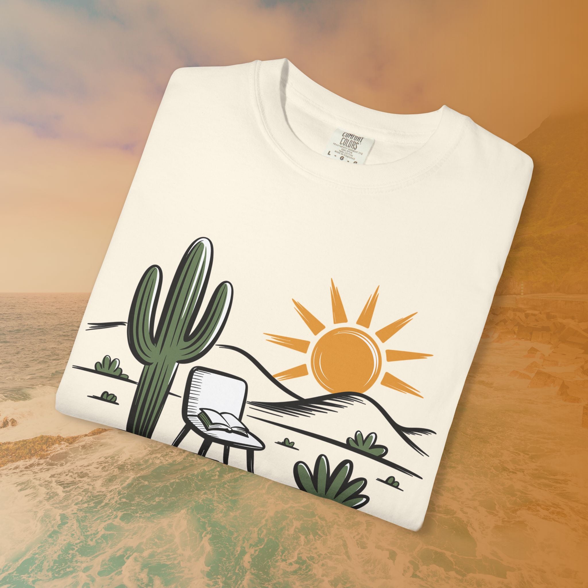 Mindful Cactus & Sun Scene T-Shirt