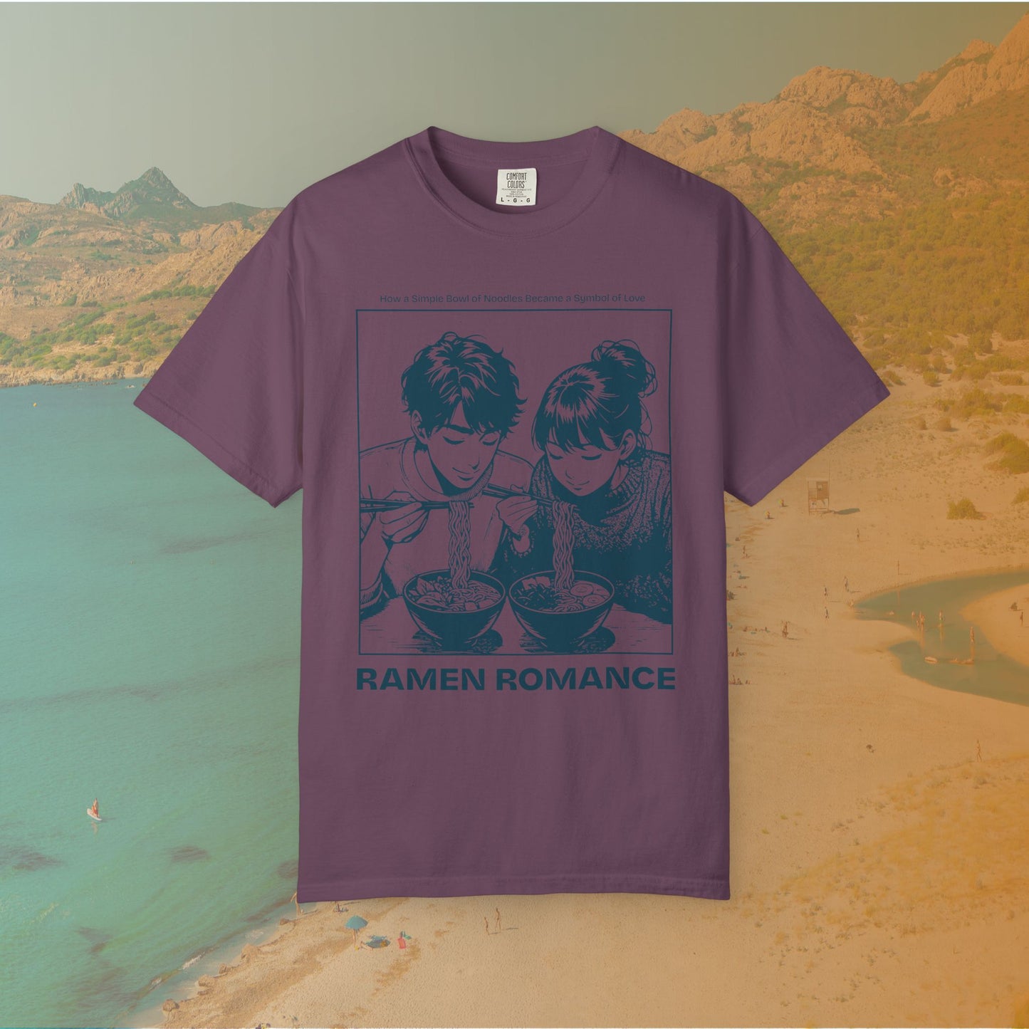 Ramen Romance T-Shirt | Anime Manga Couple Noodle Foodie