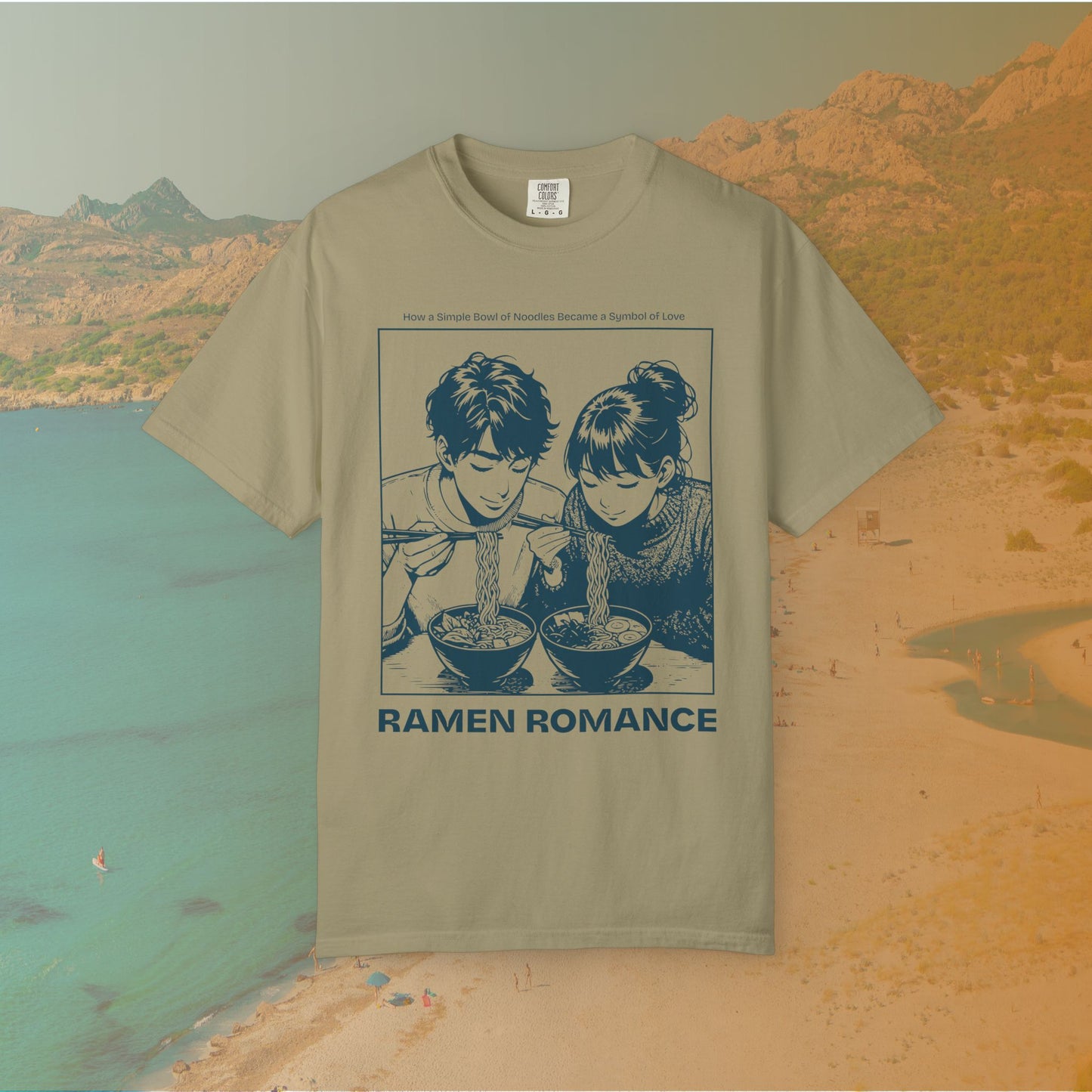 Ramen Romance T-Shirt | Anime Manga Couple Noodle Foodie