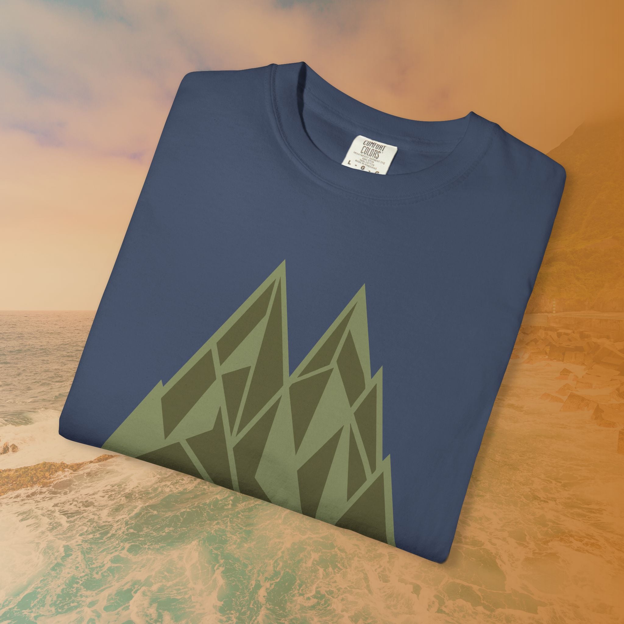 Get Lost Retro Geometric Mountain T-Shirt
