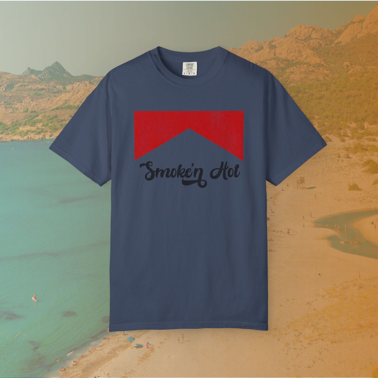 "Smokin' Hot" T-Shirt | Retro Pop Culture Parody Graphic Tee | Vintage Tobacco Ad Aesthetic