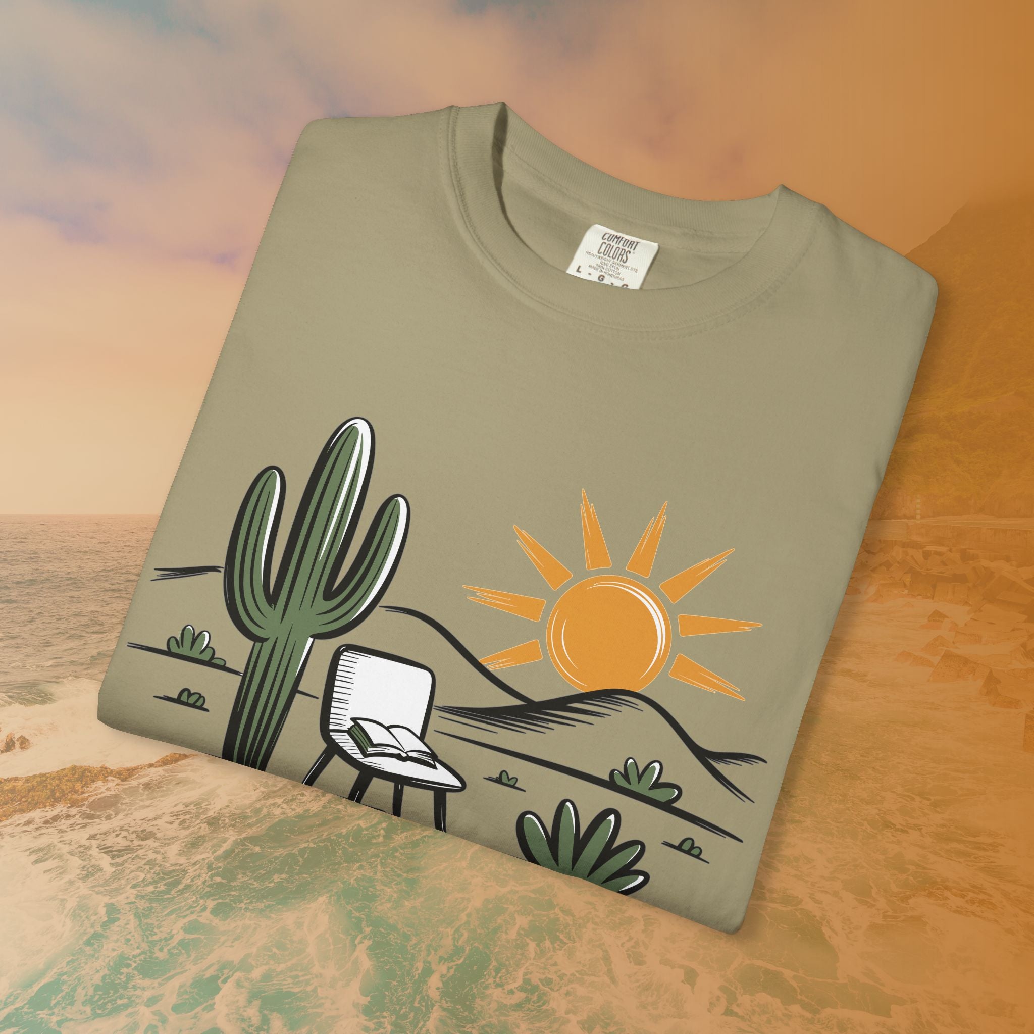 Mindful Cactus & Sun Scene T-Shirt