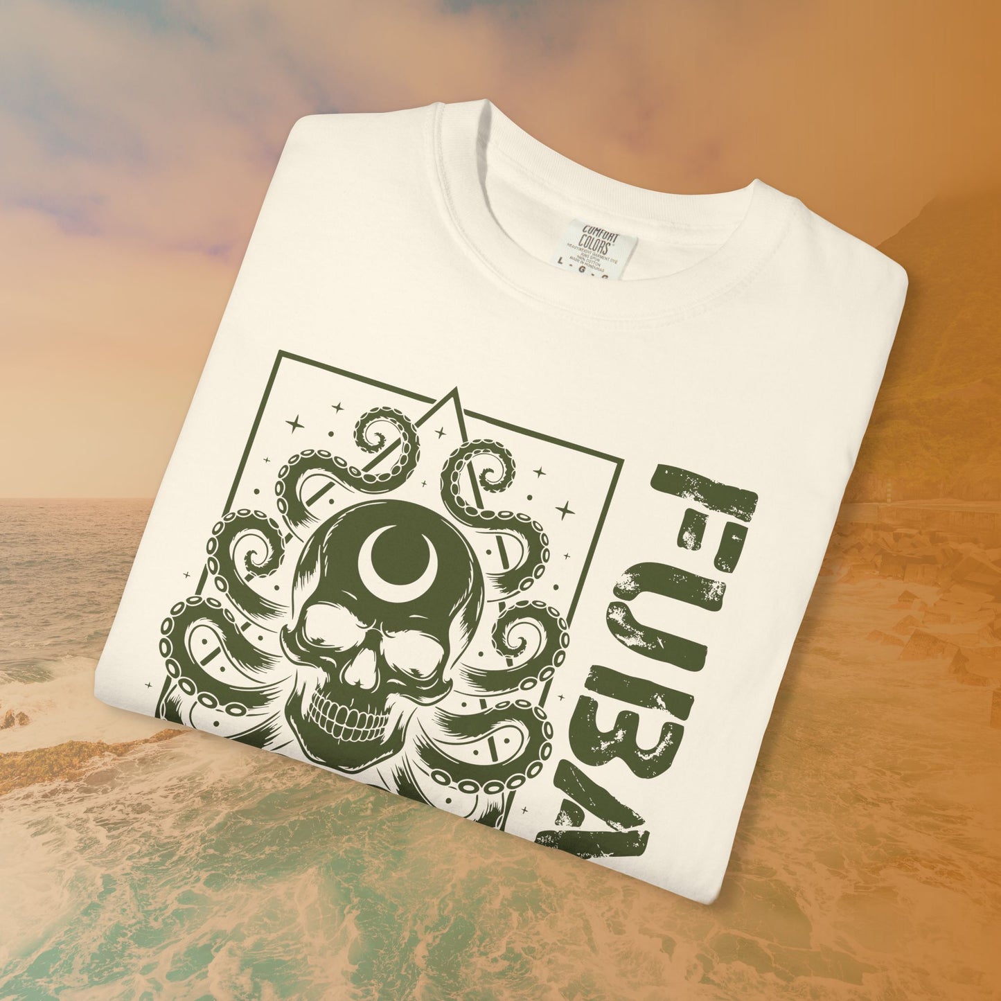 FUBAR Octopus Skull T-Shirt | Cosmic Horror Lovecraftian Grunge Graphic Tee | Military Slang Apparel