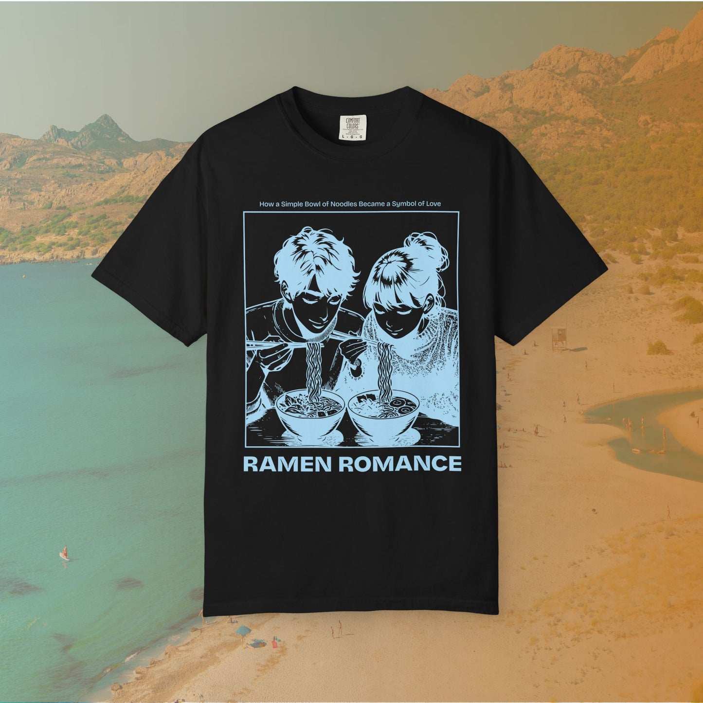 Ramen Romance T-Shirt | Anime Manga Couple Noodle Foodie