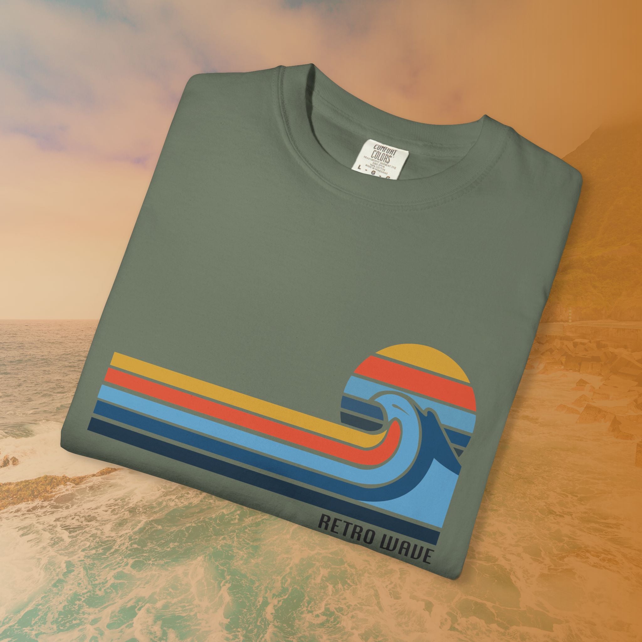 California Retro Wave Surf & Sun Graphic T-Shirt