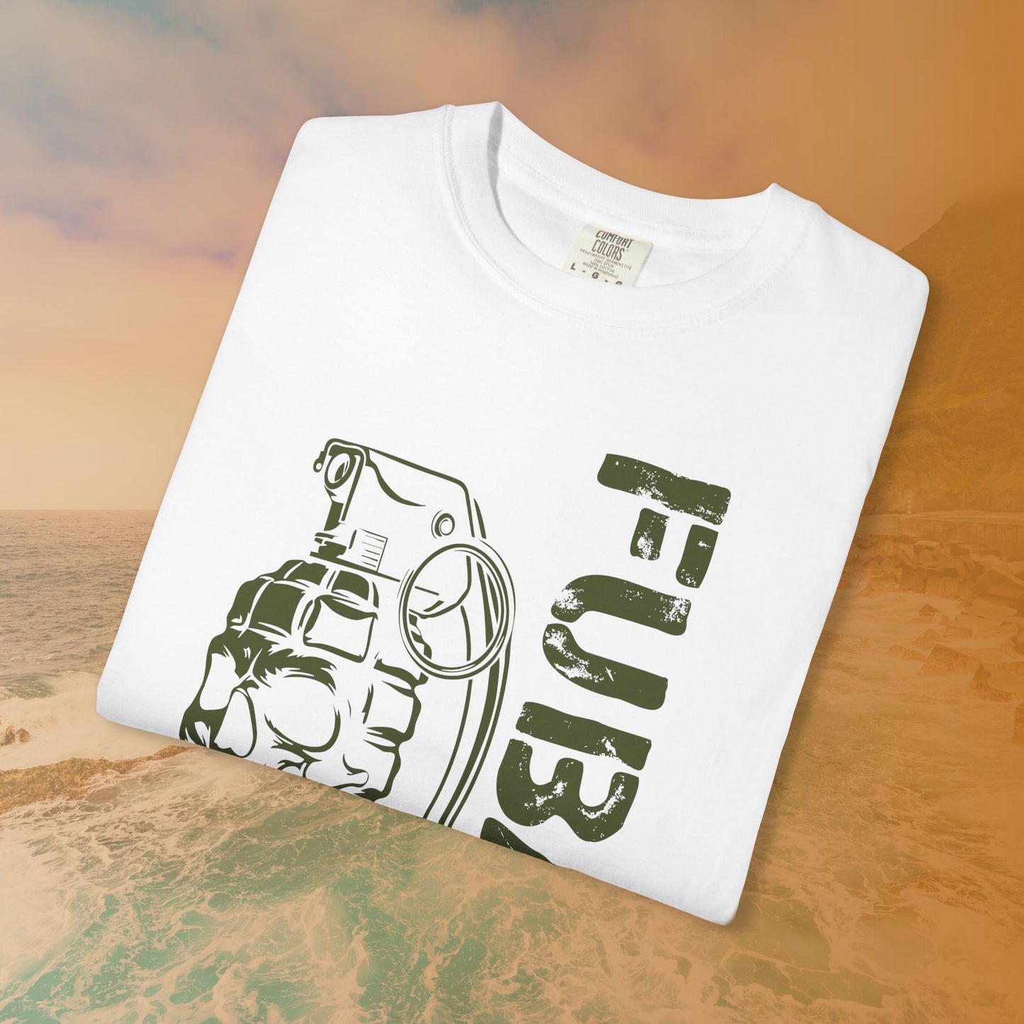 FUBAR Skull Grenade T-Shirt | Military Slang Veteran Gift | Grunge Dark Aesthetic Apparel