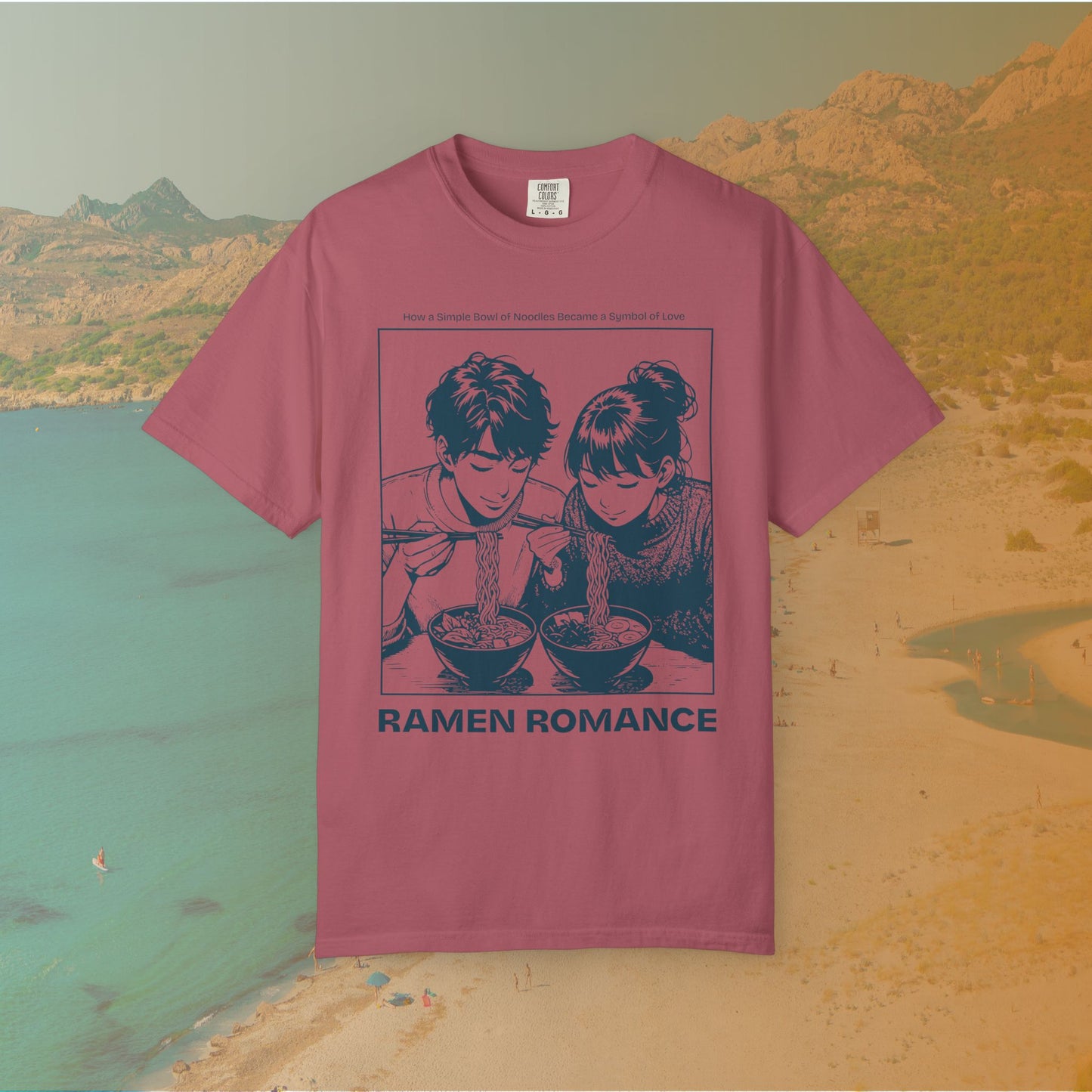 Ramen Romance T-Shirt | Anime Manga Couple Noodle Foodie