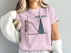 Pink t-shirt with "Motivation" graph and "Snack Break" text.