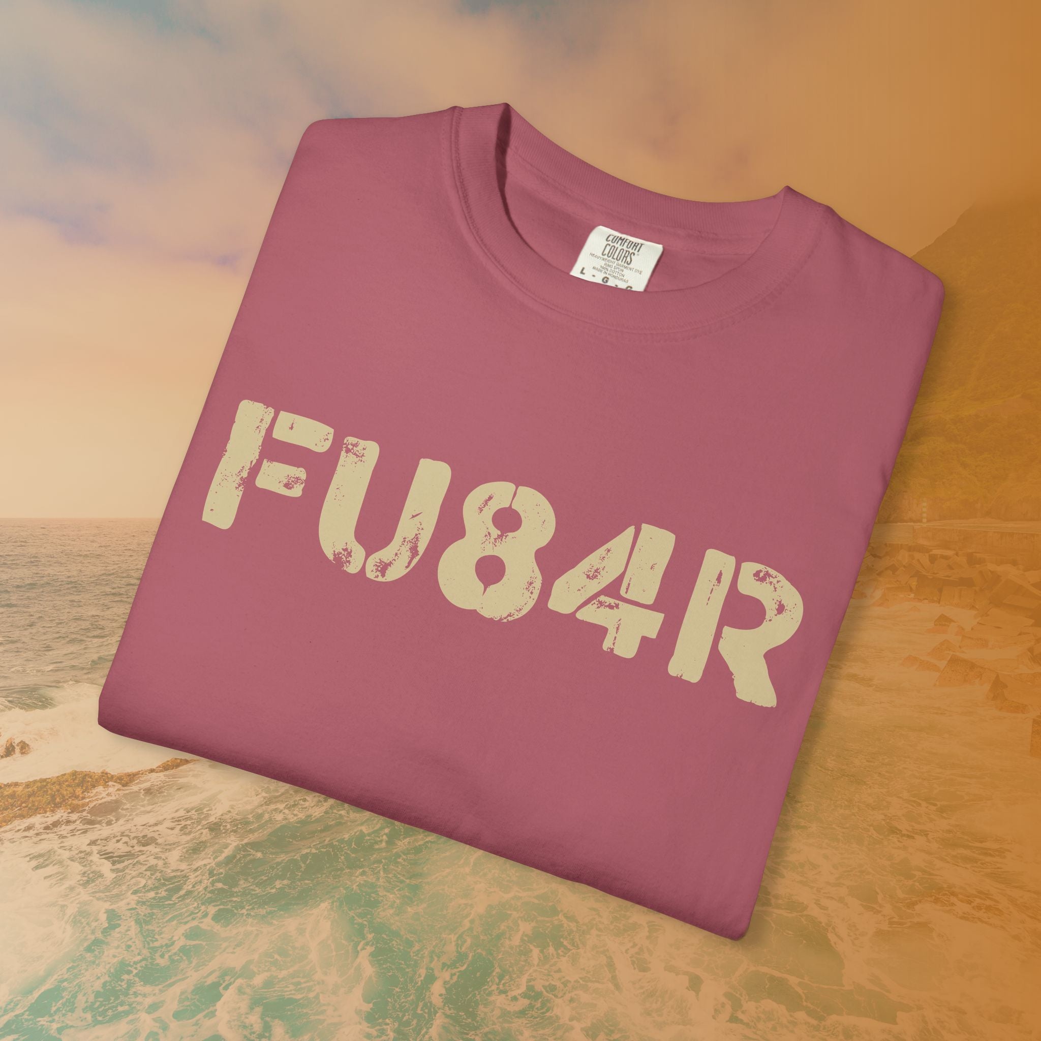 FUBAR (FU84R) T-Shirt | ADHD Humor Disorganized Life Slogan Tee | Military Slang Distressed Graphic