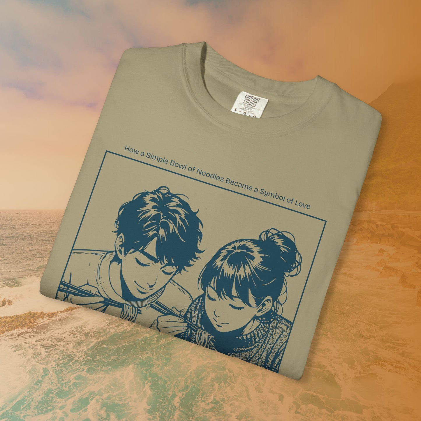 Ramen Romance T-Shirt | Anime Manga Couple Noodle Foodie