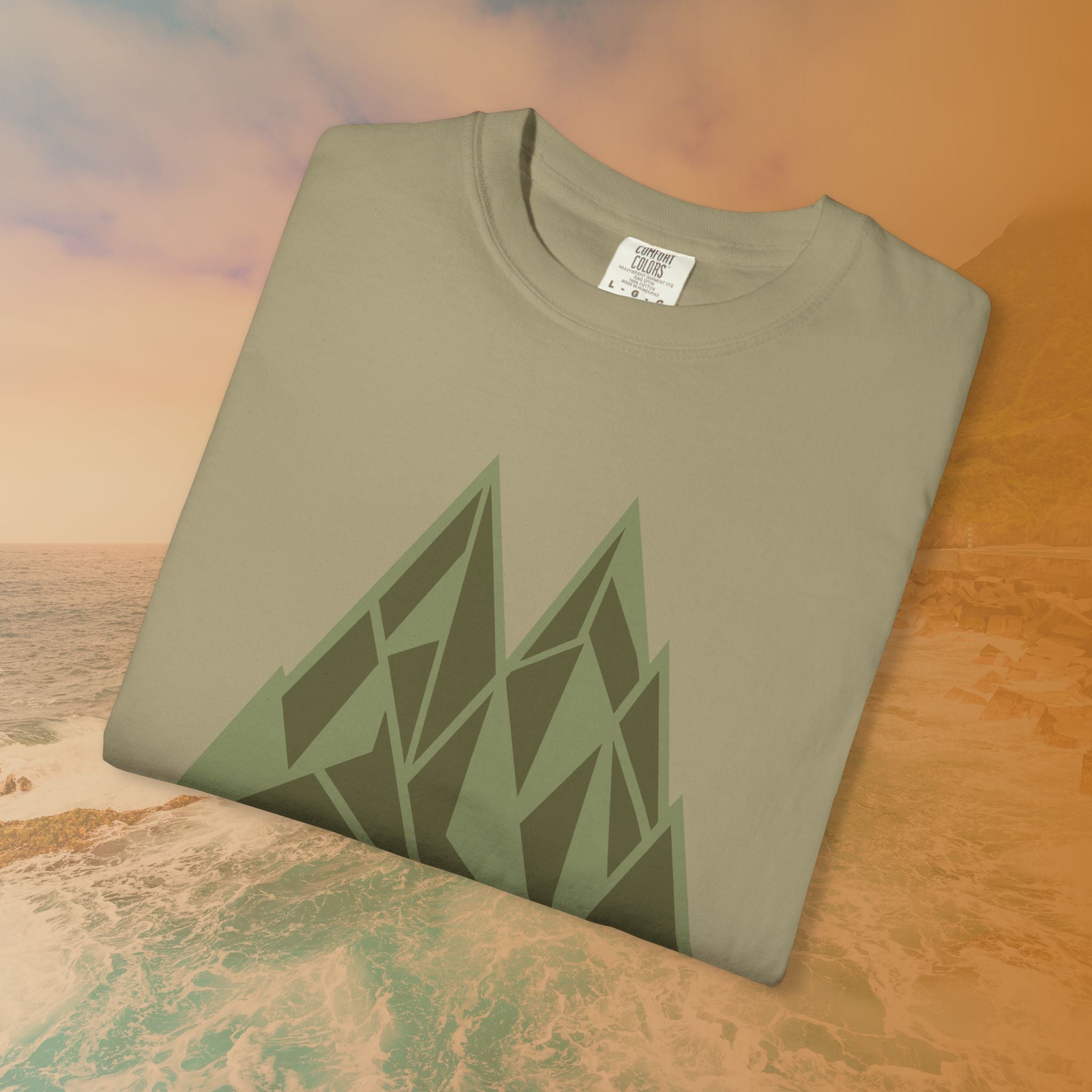 Get Lost Retro Geometric Mountain T-Shirt