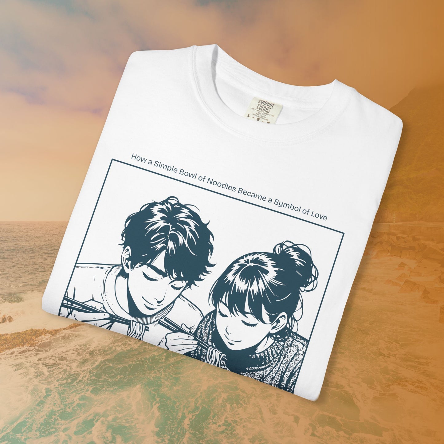 Ramen Romance T-Shirt | Anime Manga Couple Noodle Foodie