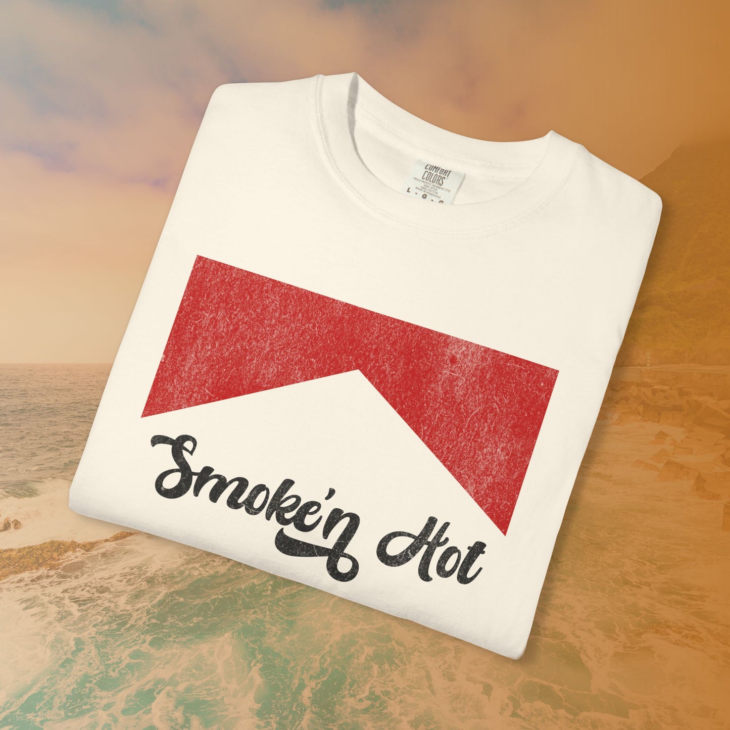 "Smokin' Hot" T-Shirt | Retro Pop Culture Parody Graphic Tee | Vintage Tobacco Ad Aesthetic