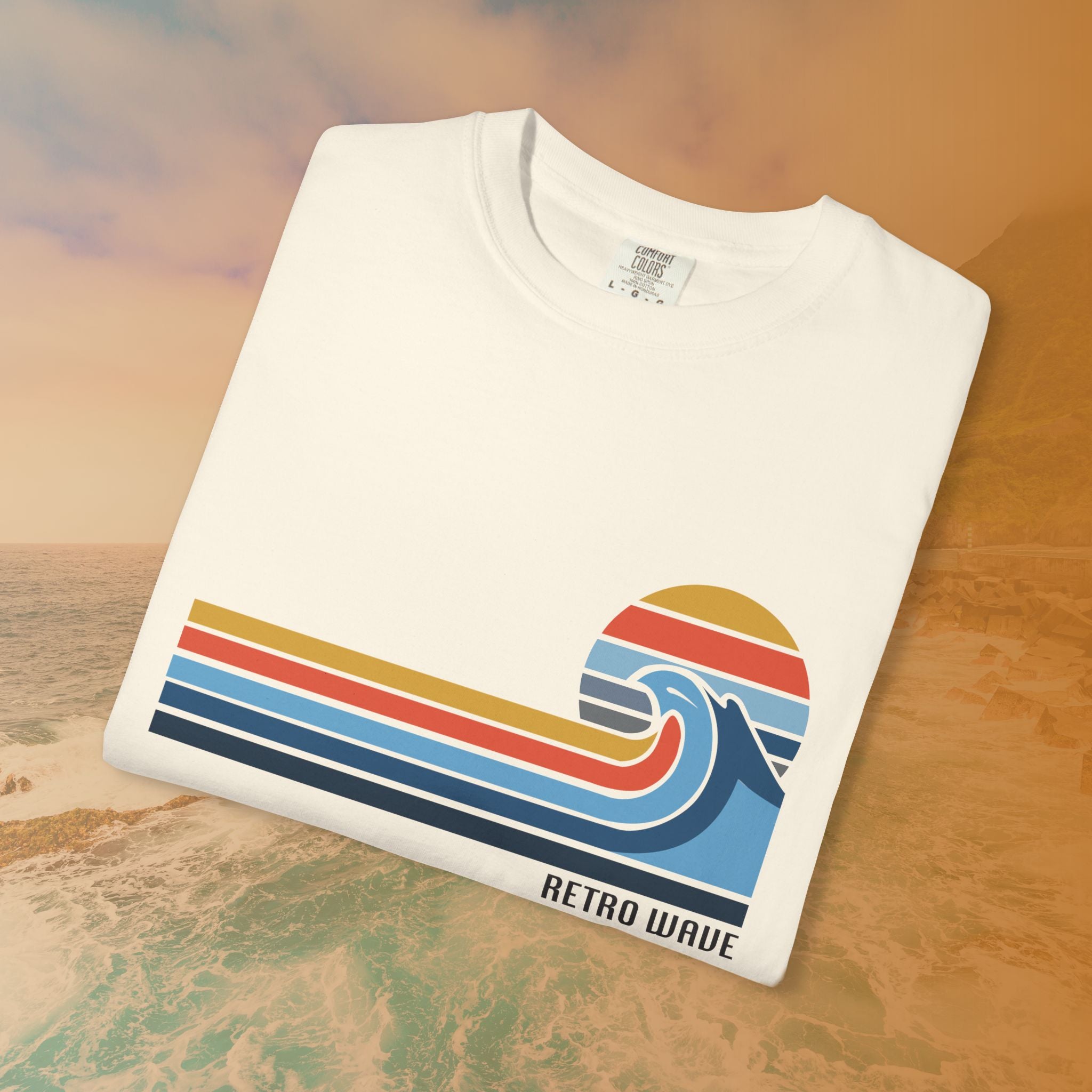 California Retro Wave Surf & Sun Graphic T-Shirt