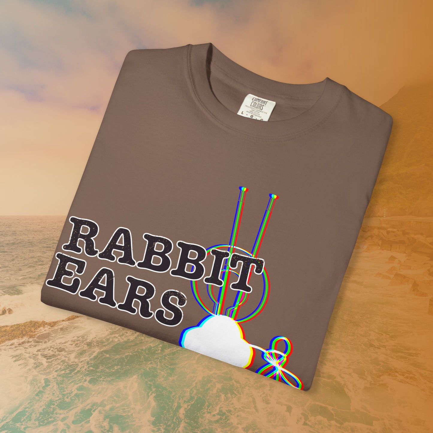 "RABBIT EARS" Glitch T-Shirt | Retro EDM Music Festival Tee