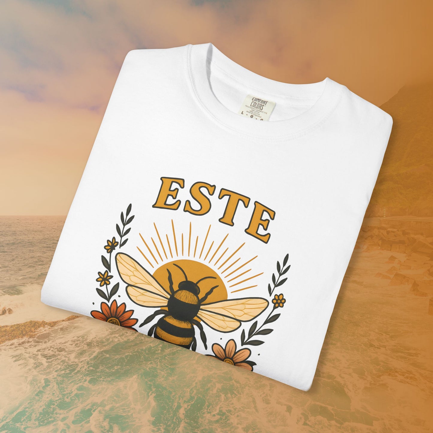 "ESTE BENIGNI" (Be Kind) T-Shirt | Vintage Groovy Bee Graphic Tee
