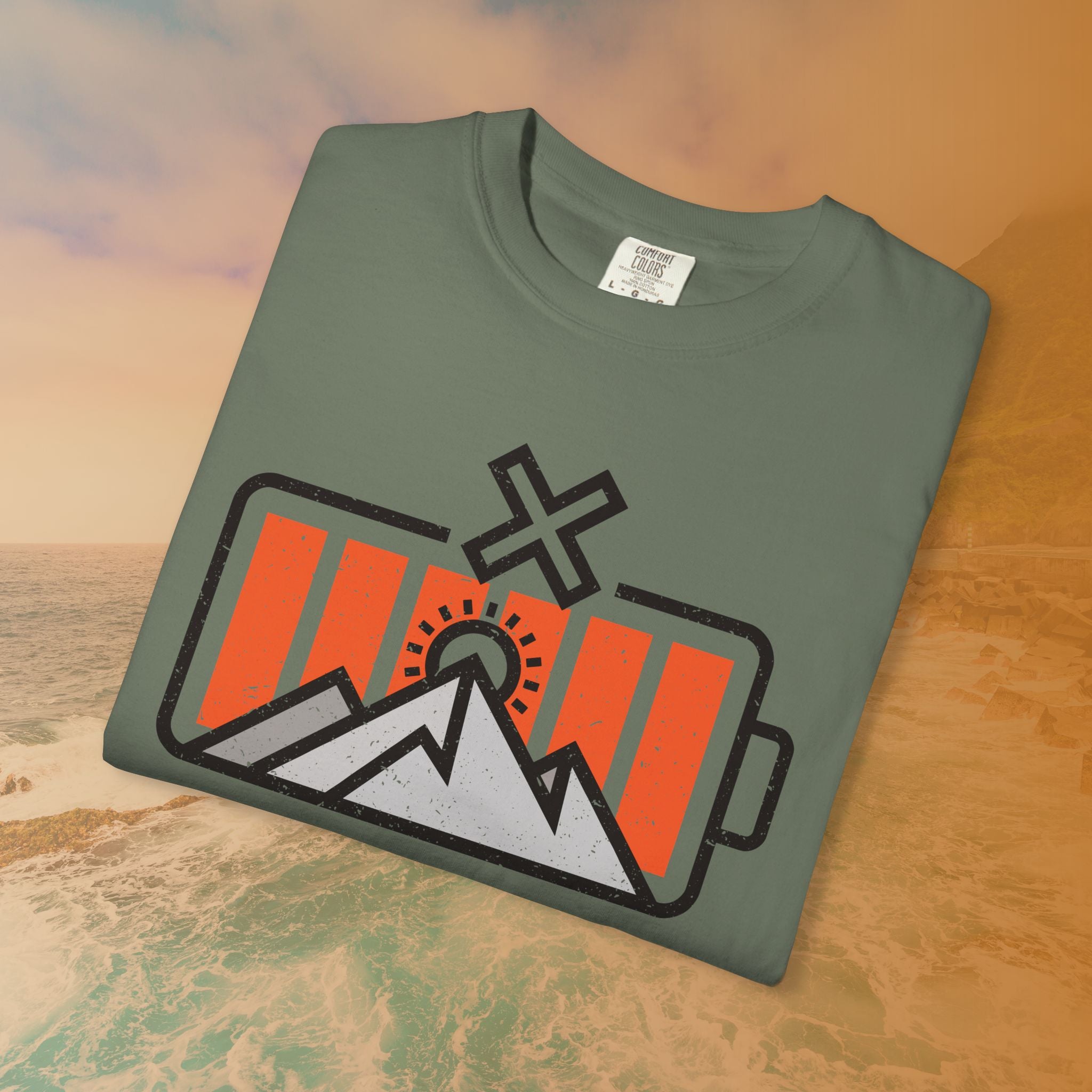 Off The Grid Retro Battery T-Shirt