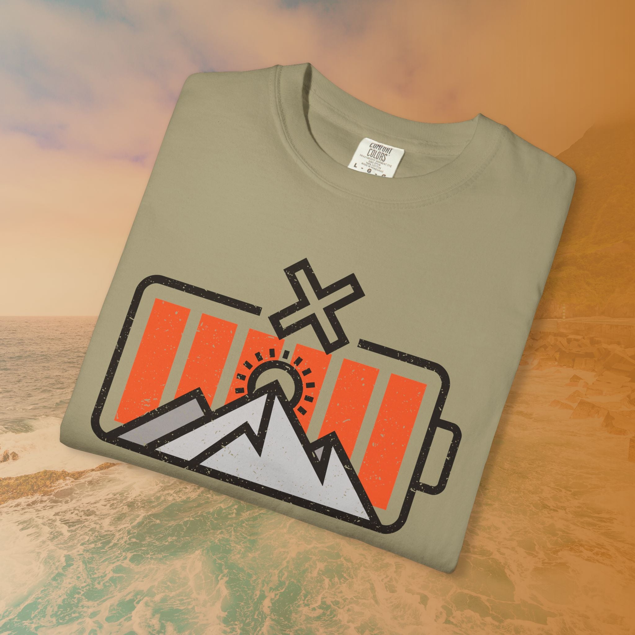 Off The Grid Retro Battery T-Shirt