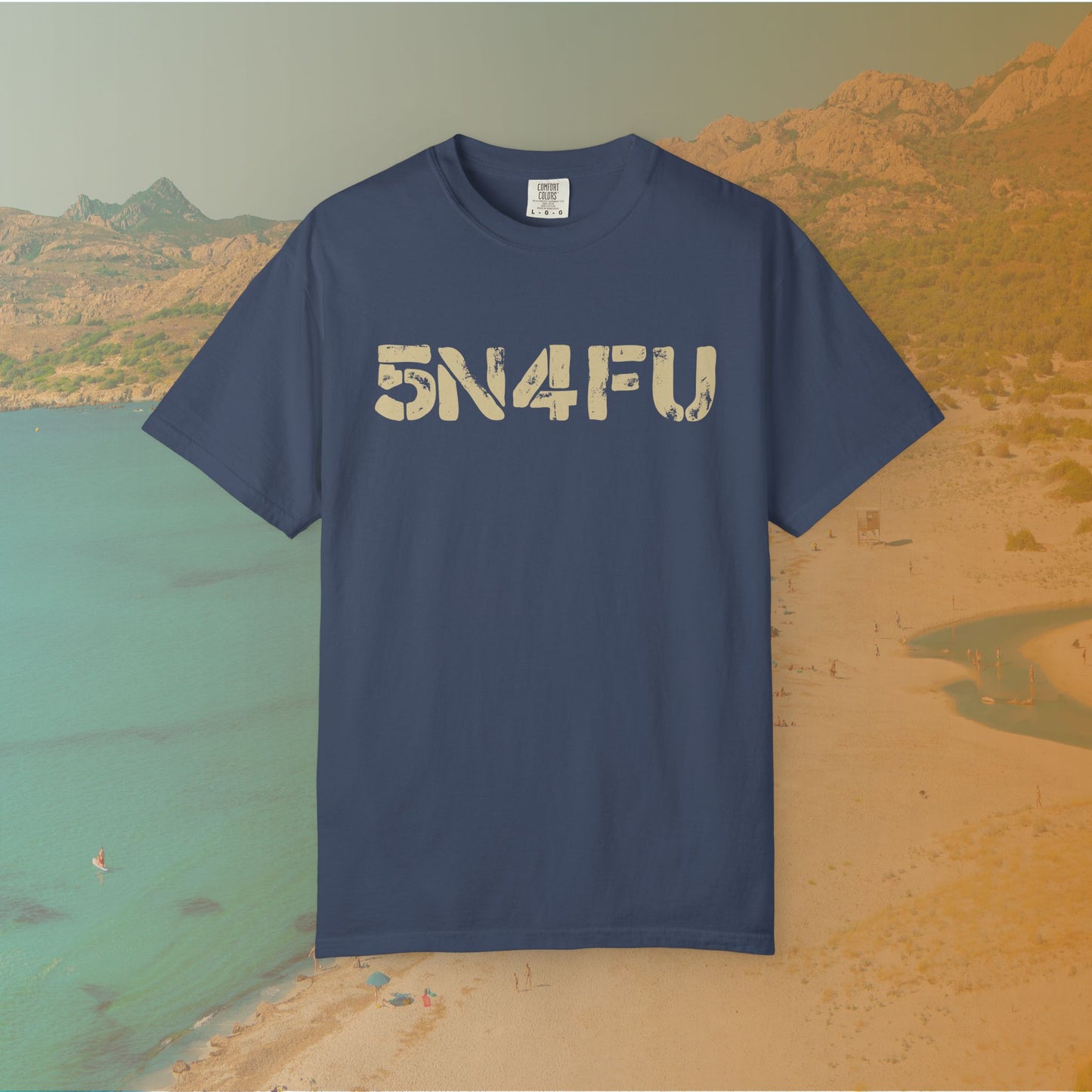 SNAFU (5N4FU) Code Word Shirt | Digital Military Acronym T-Shirt | Stencil Font Veteran Humor