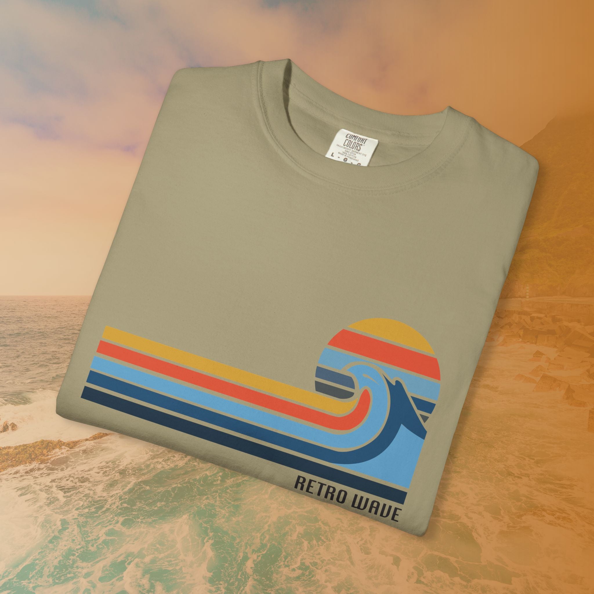 California Retro Wave Surf & Sun Graphic T-Shirt