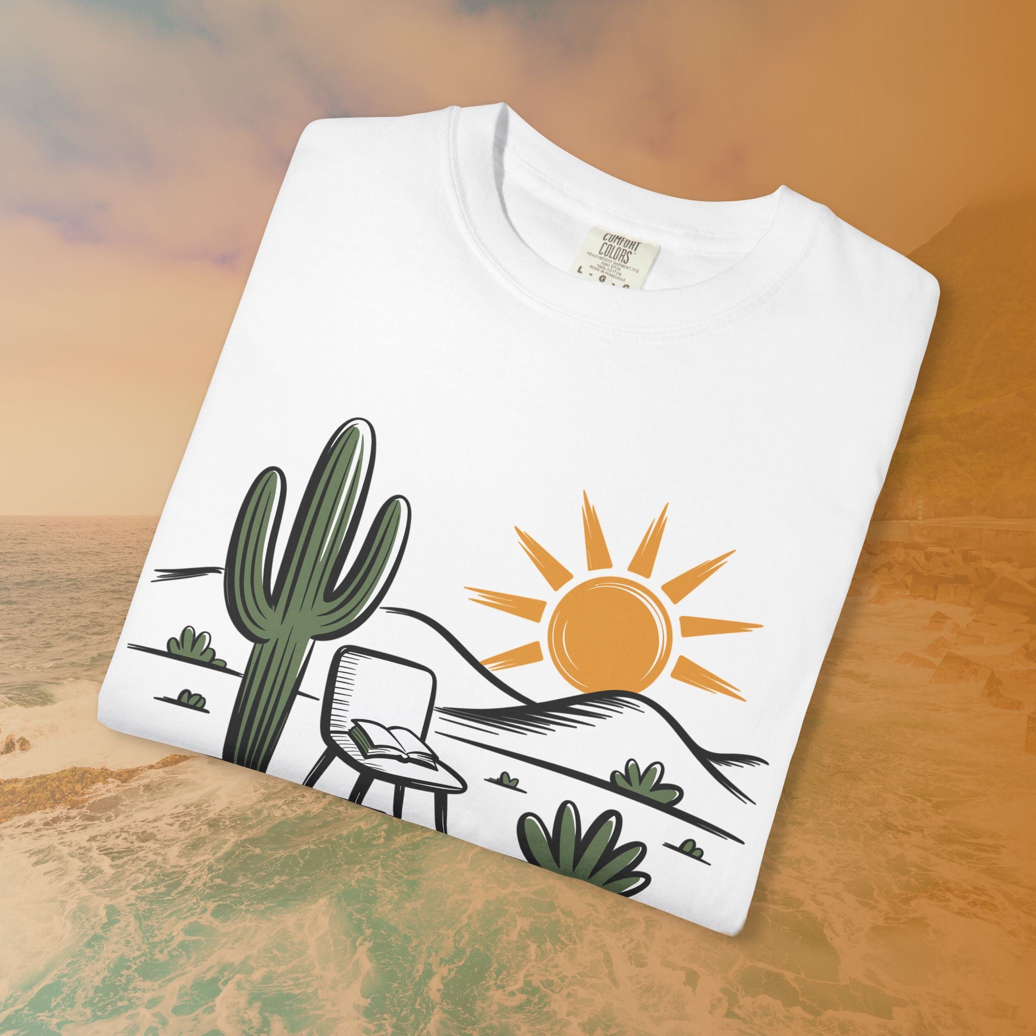 Mindful Cactus & Sun Scene T-Shirt