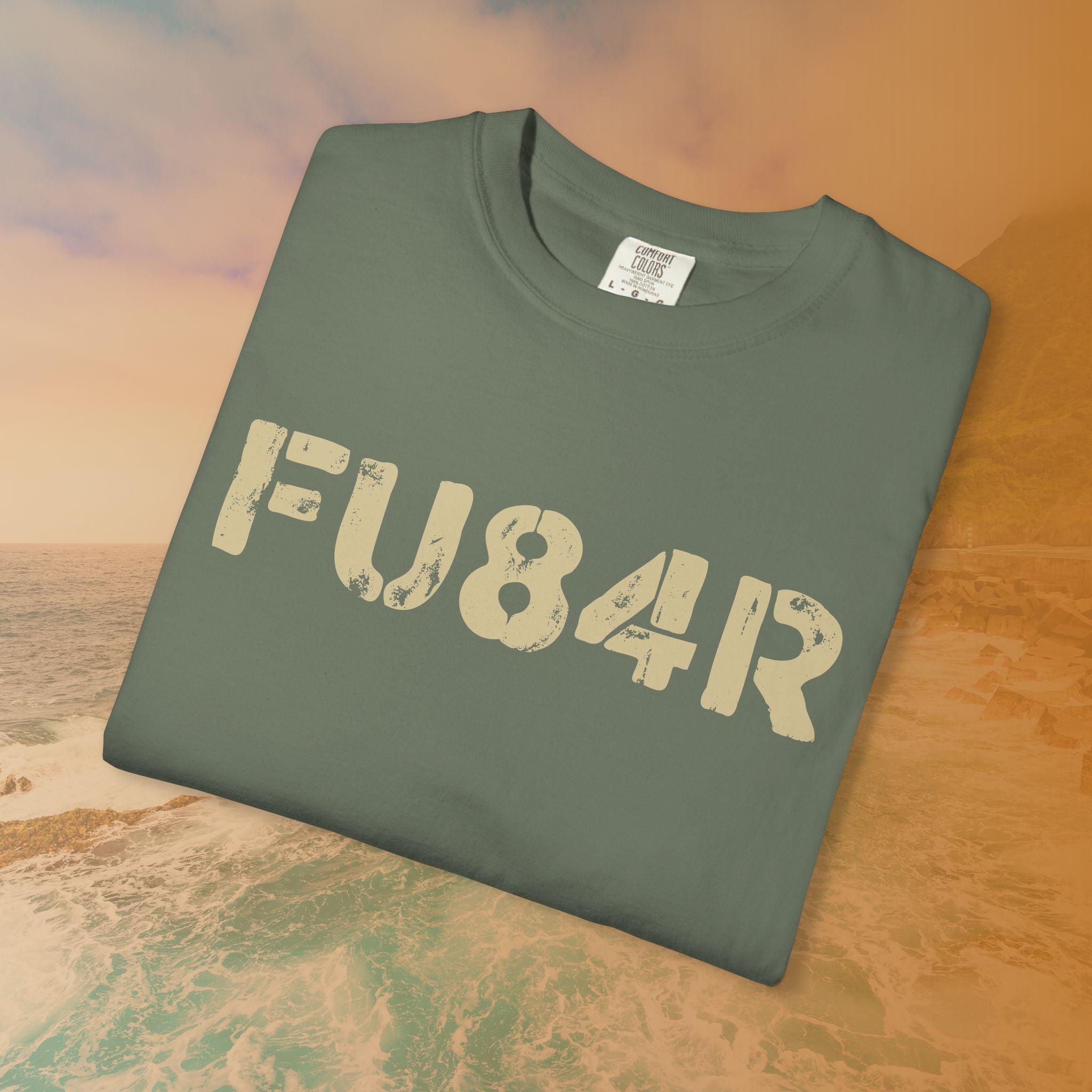 FUBAR (FU84R) T-Shirt | ADHD Humor Disorganized Life Slogan Tee | Military Slang Distressed Graphic