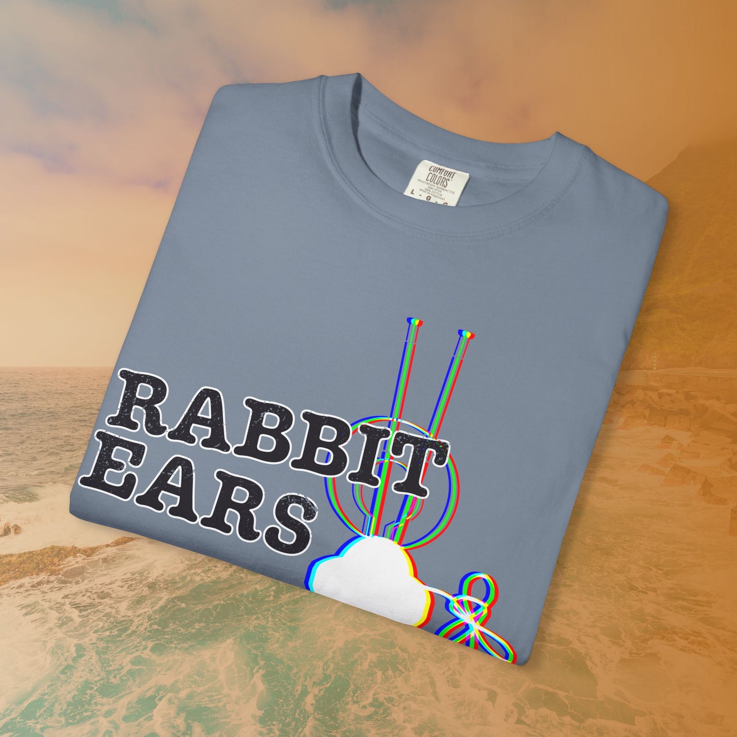"RABBIT EARS" Glitch T-Shirt | Retro EDM Music Festival Tee