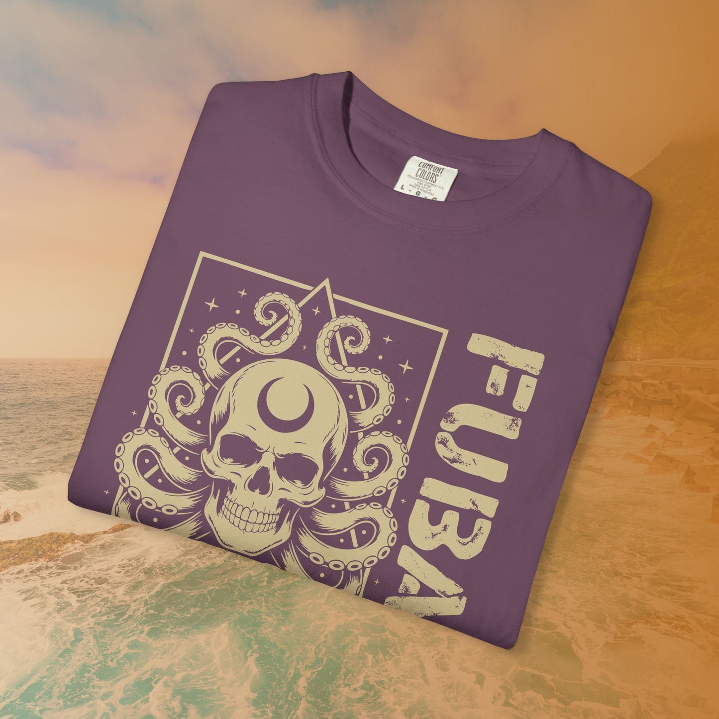 FUBAR Octopus Skull T-Shirt | Cosmic Horror Lovecraftian Grunge Graphic Tee | Military Slang Apparel