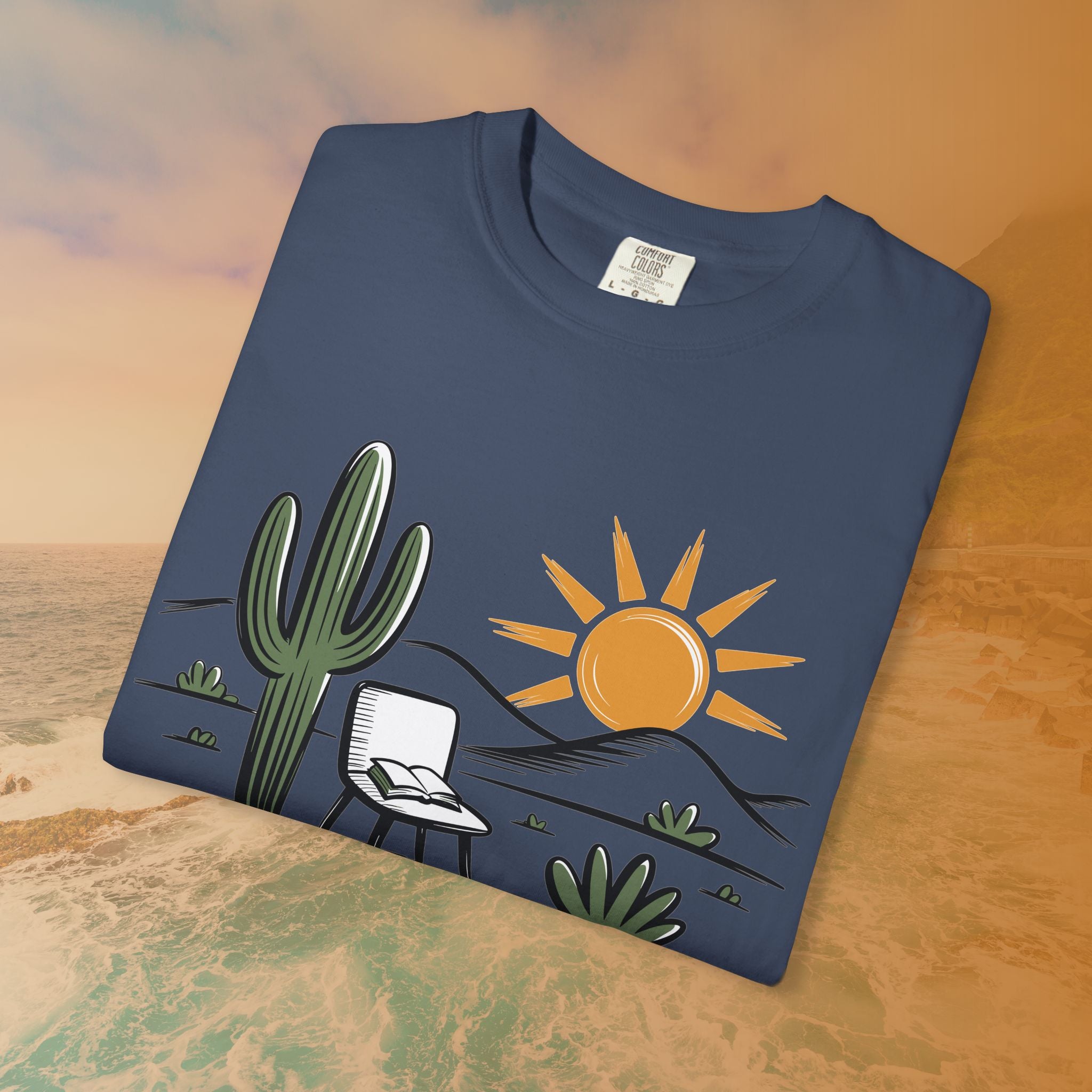 Mindful Cactus & Sun Scene T-Shirt