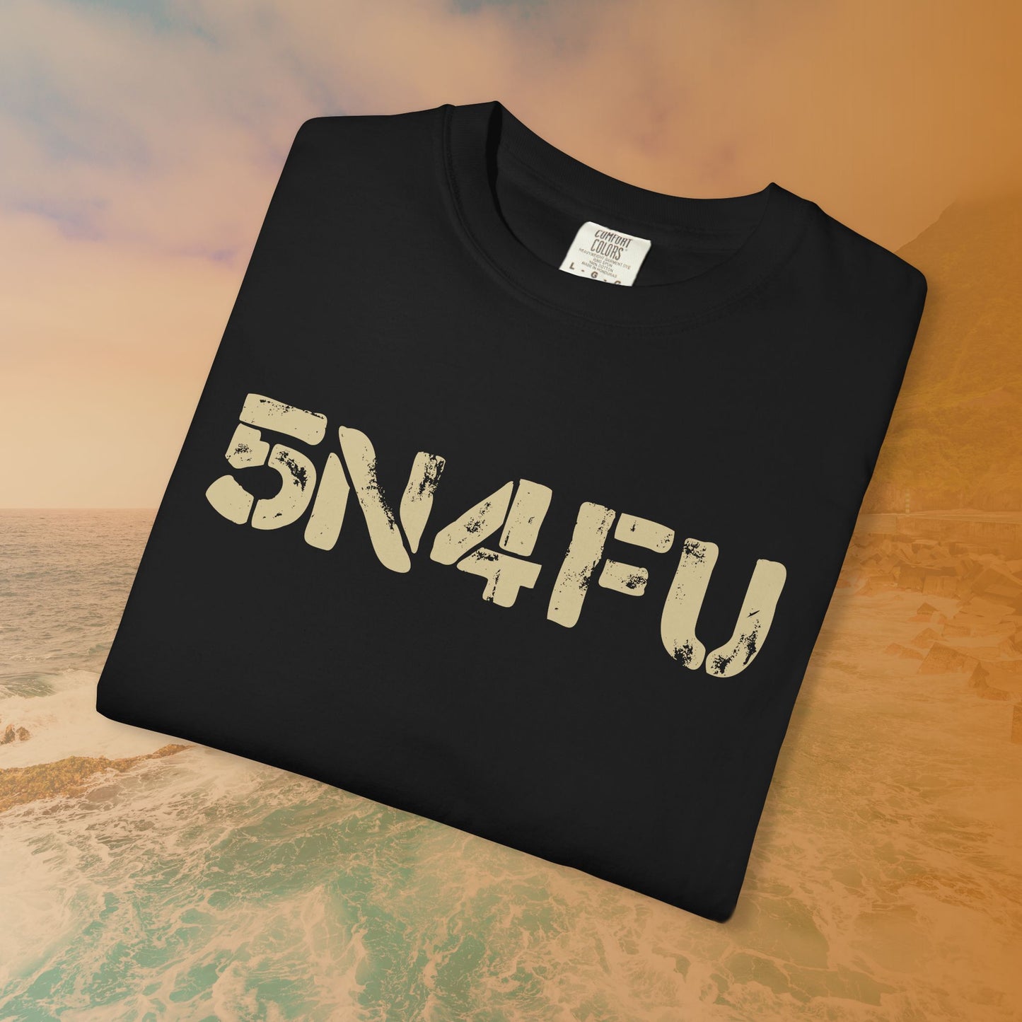 SNAFU (5N4FU) Code Word Shirt | Digital Military Acronym T-Shirt | Stencil Font Veteran Humor