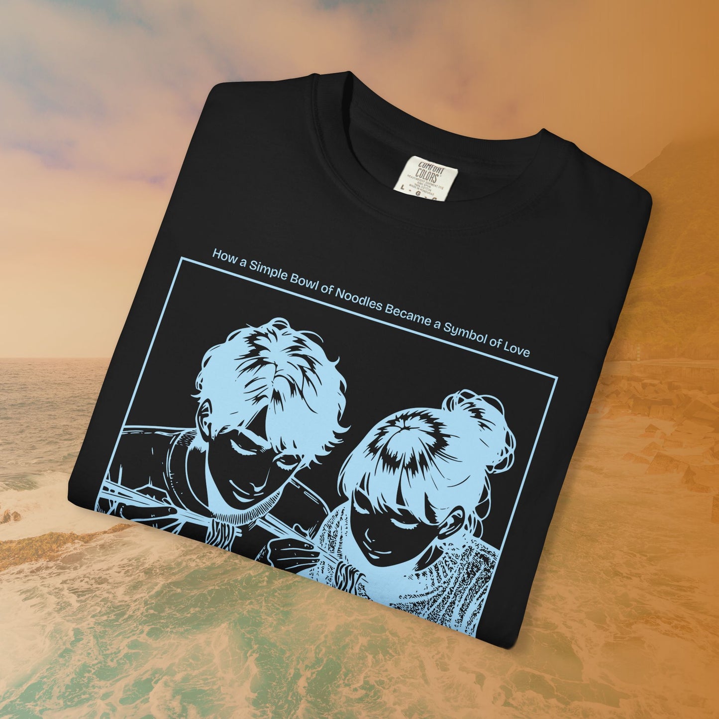 Ramen Romance T-Shirt | Anime Manga Couple Noodle Foodie