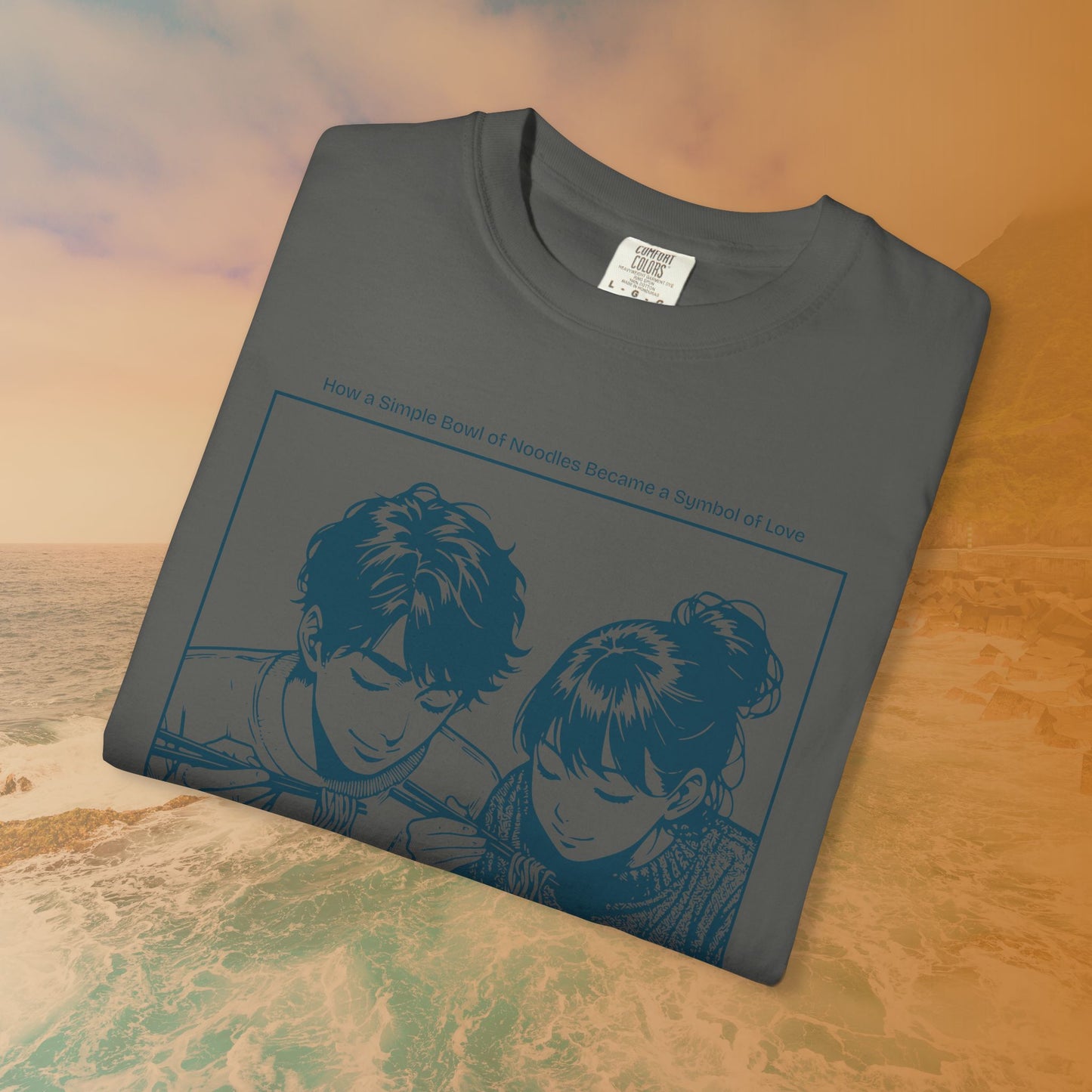 Ramen Romance T-Shirt | Anime Manga Couple Noodle Foodie