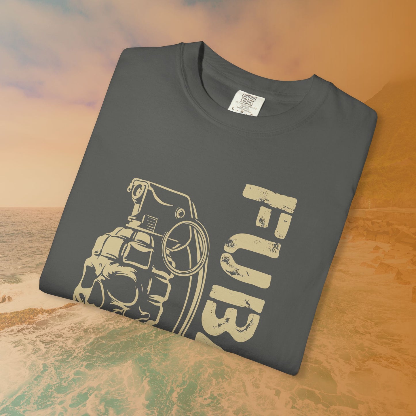 FUBAR Skull Grenade T-Shirt | Military Slang Veteran Gift | Grunge Dark Aesthetic Apparel