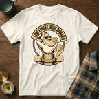 Cream t-shirt with a pelican graphic and text "LOW EFFORT, HIGH REWARD".