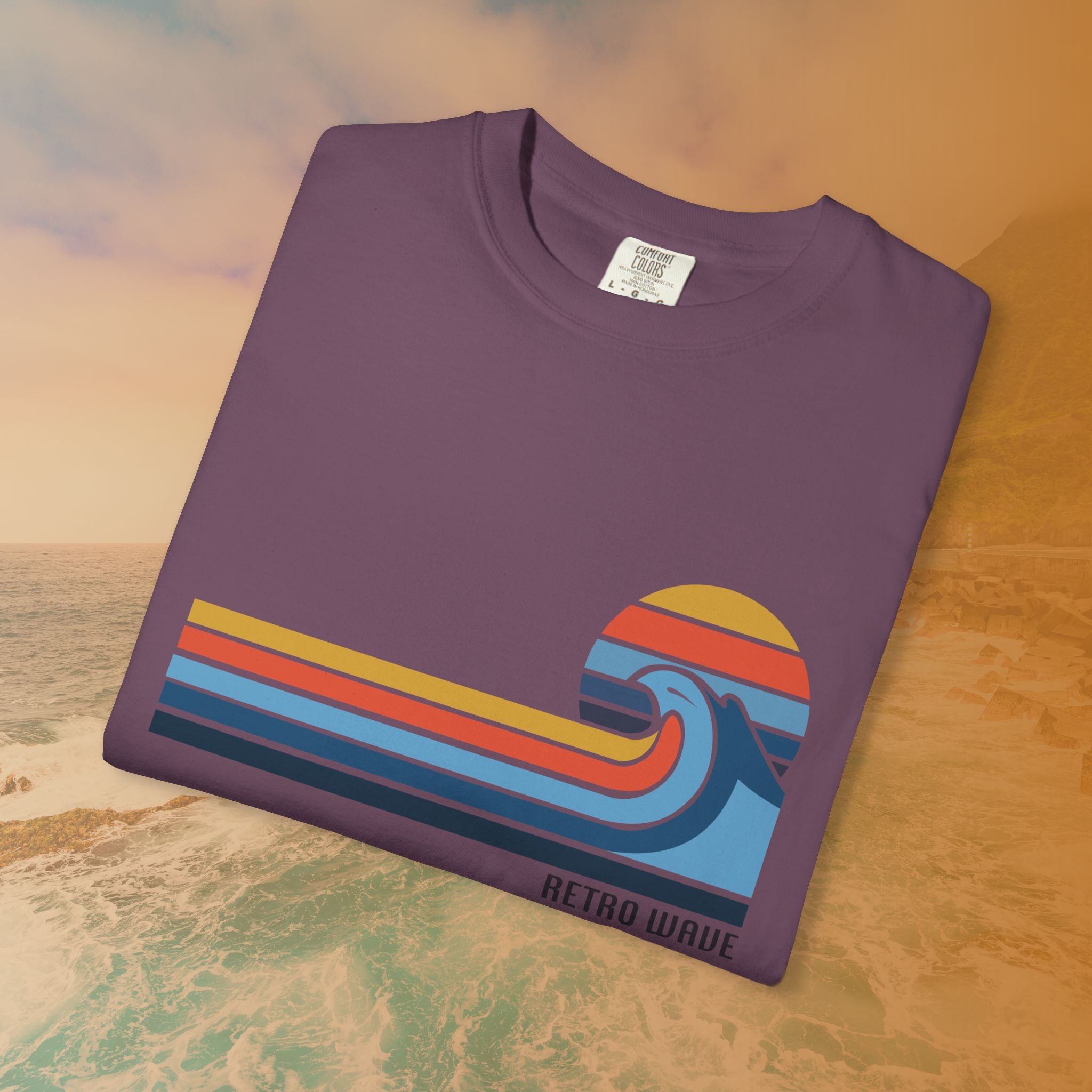 California Retro Wave Surf & Sun Graphic T-Shirt