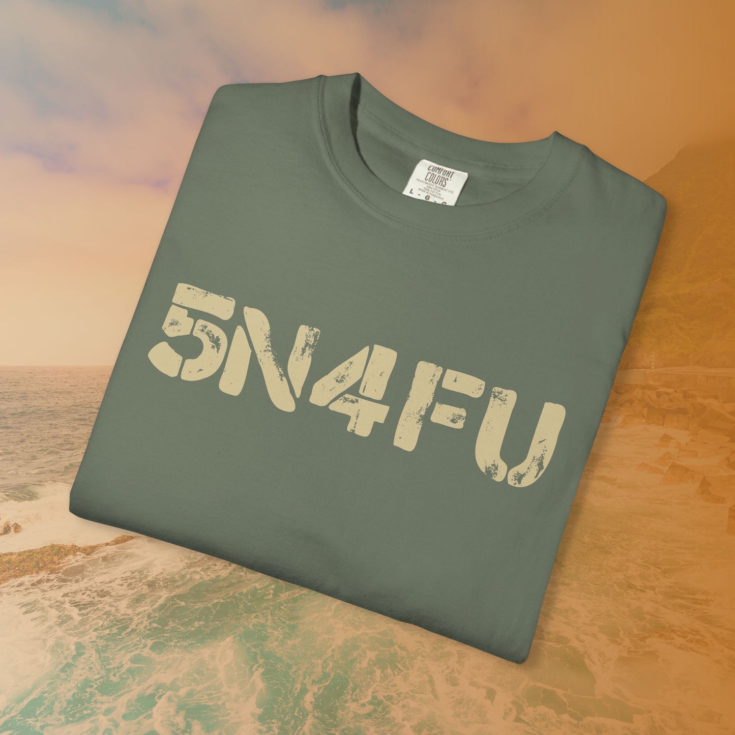 SNAFU (5N4FU) Code Word Shirt | Digital Military Acronym T-Shirt | Stencil Font Veteran Humor