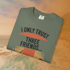 I Only Trust Three Friends: Jack, Jim, Jose Funny Drinking T-Shirt | Retro Bar Humor Tee