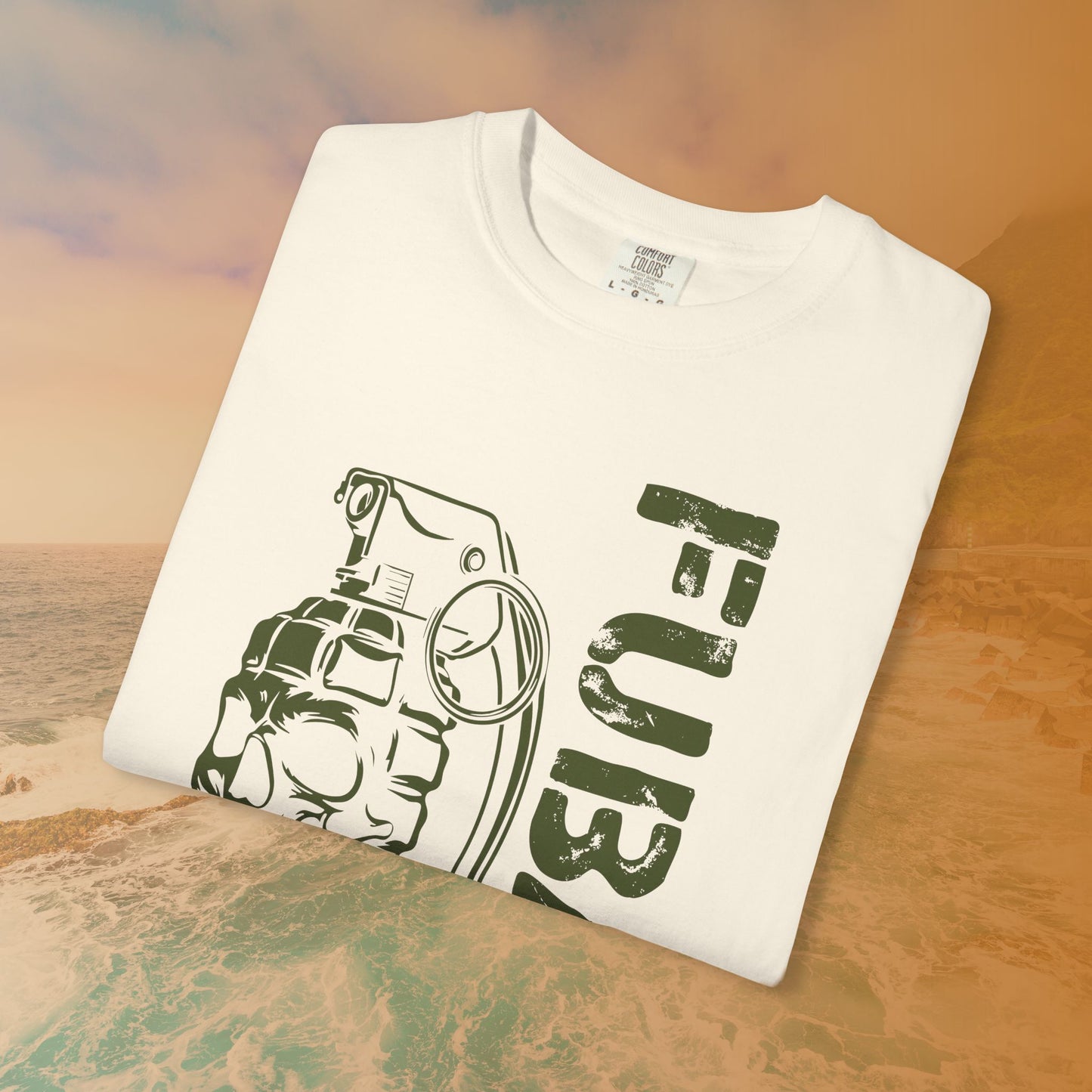 FUBAR Skull Grenade T-Shirt | Military Slang Veteran Gift | Grunge Dark Aesthetic Apparel