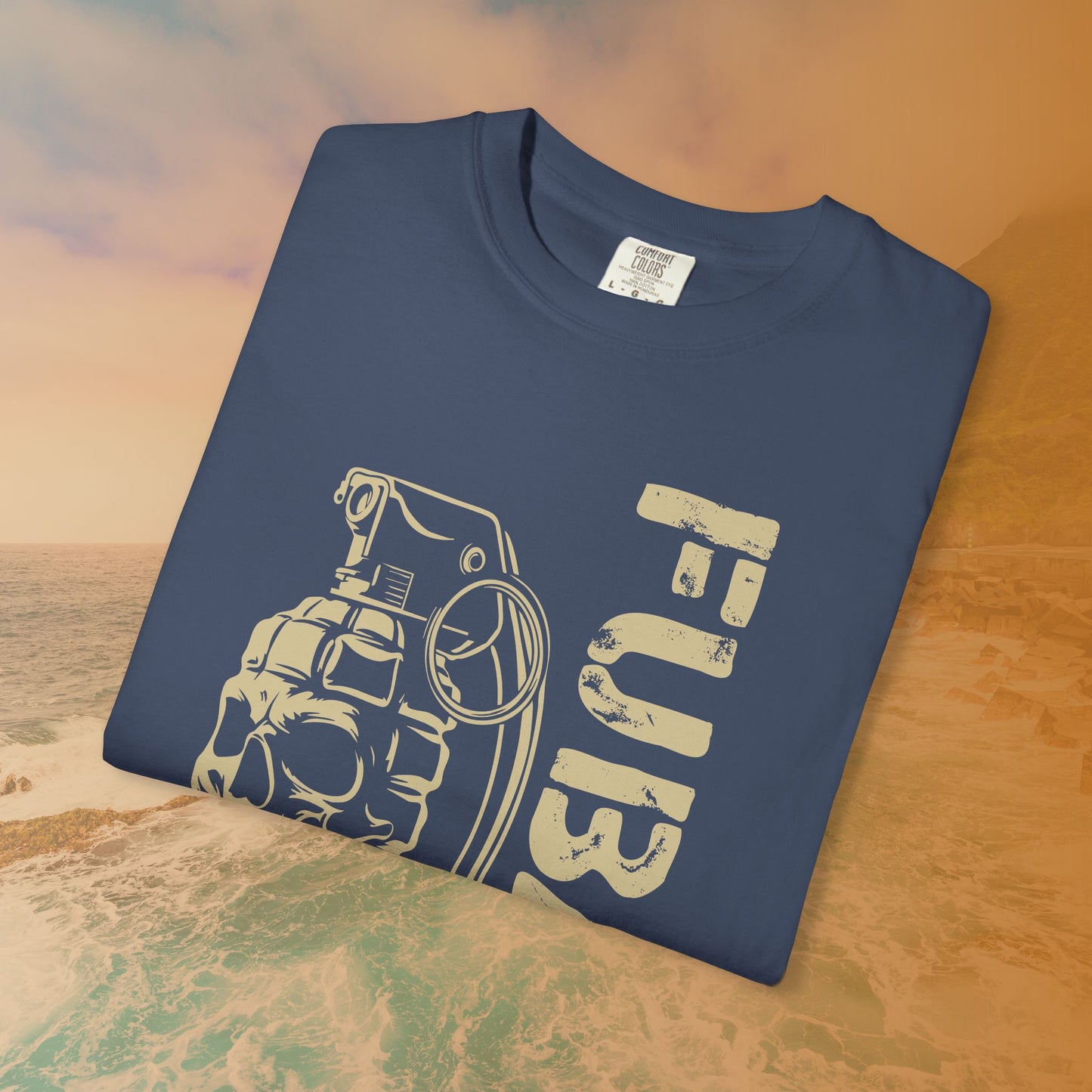 FUBAR Skull Grenade T-Shirt | Military Slang Veteran Gift | Grunge Dark Aesthetic Apparel