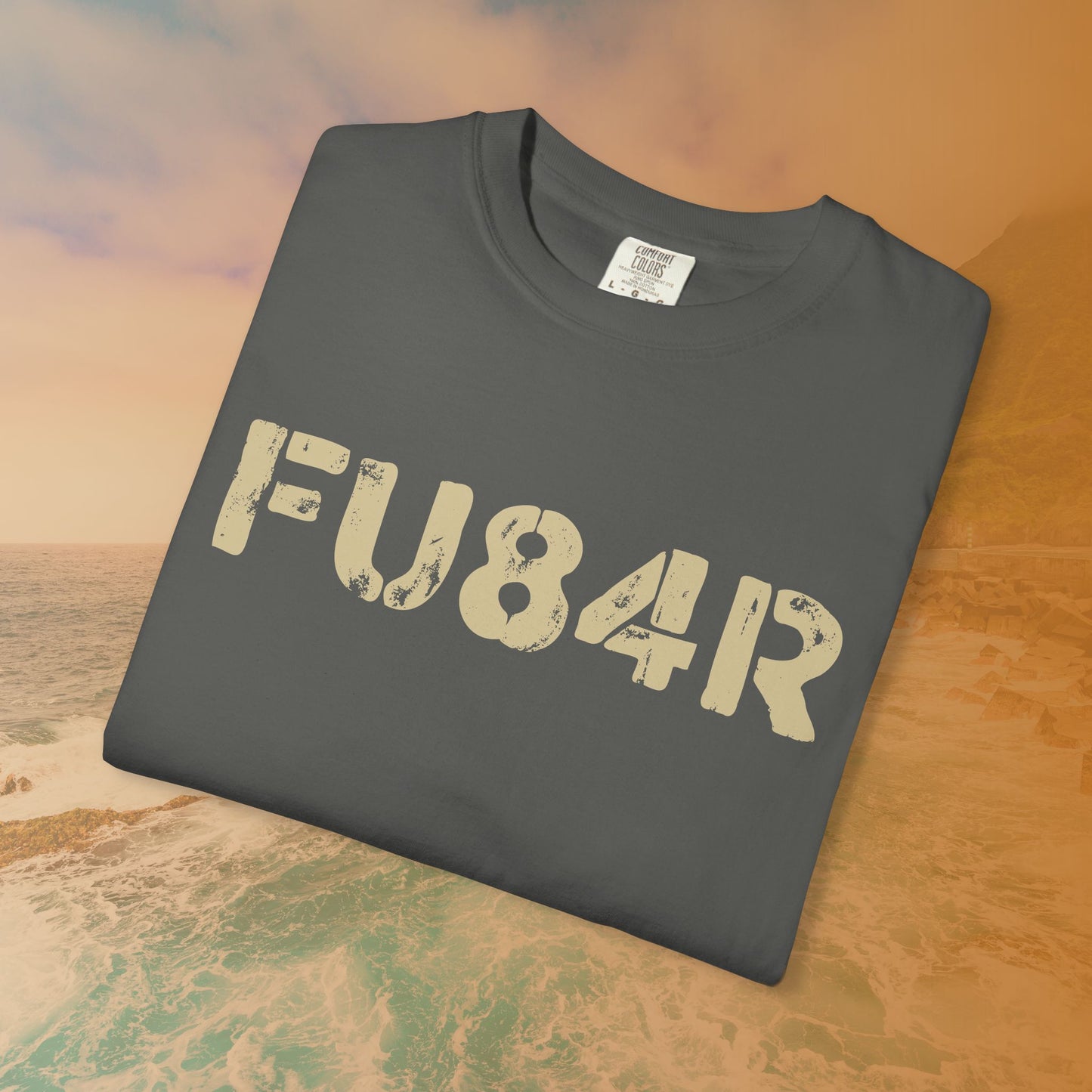 FUBAR (FU84R) T-Shirt | ADHD Humor Disorganized Life Slogan Tee | Military Slang Distressed Graphic