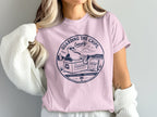 Pink t-shirt with "Guarding The Chips Loosely" graphic of a seagull and chips.