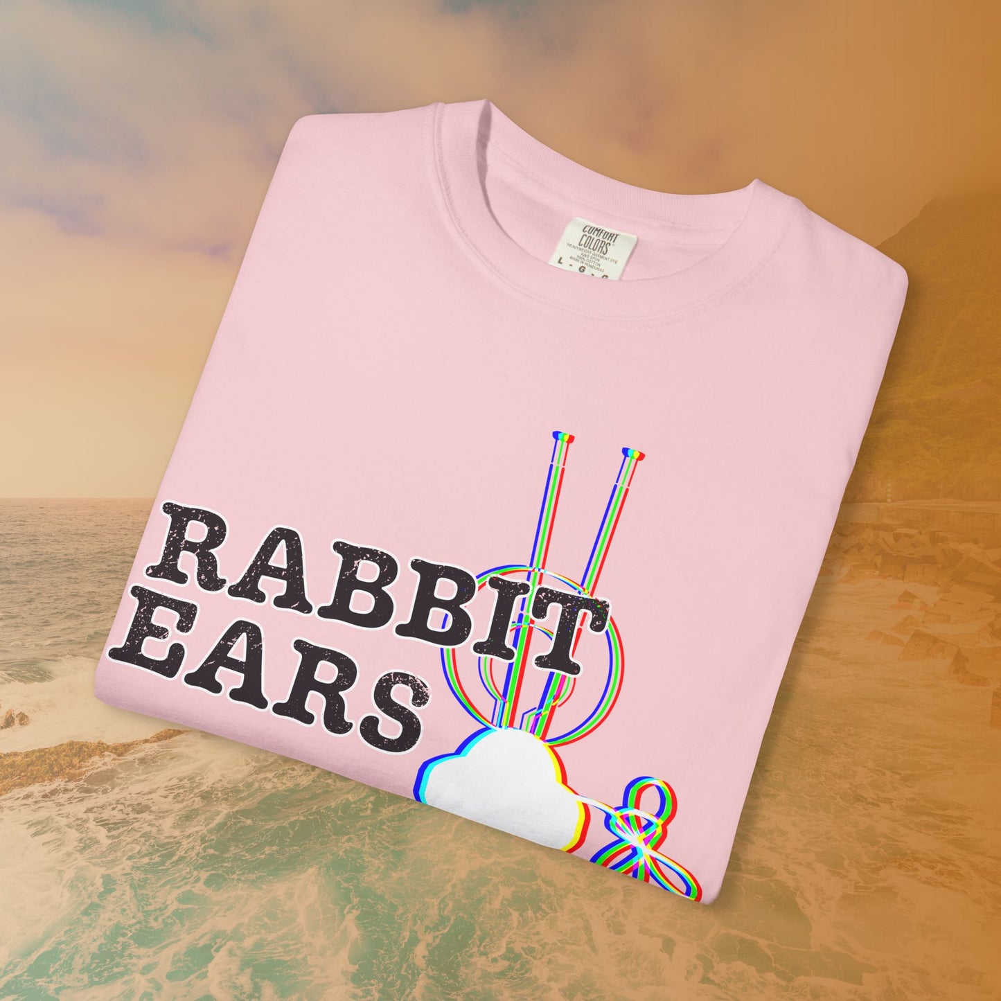 "RABBIT EARS" Glitch T-Shirt | Retro EDM Music Festival Tee
