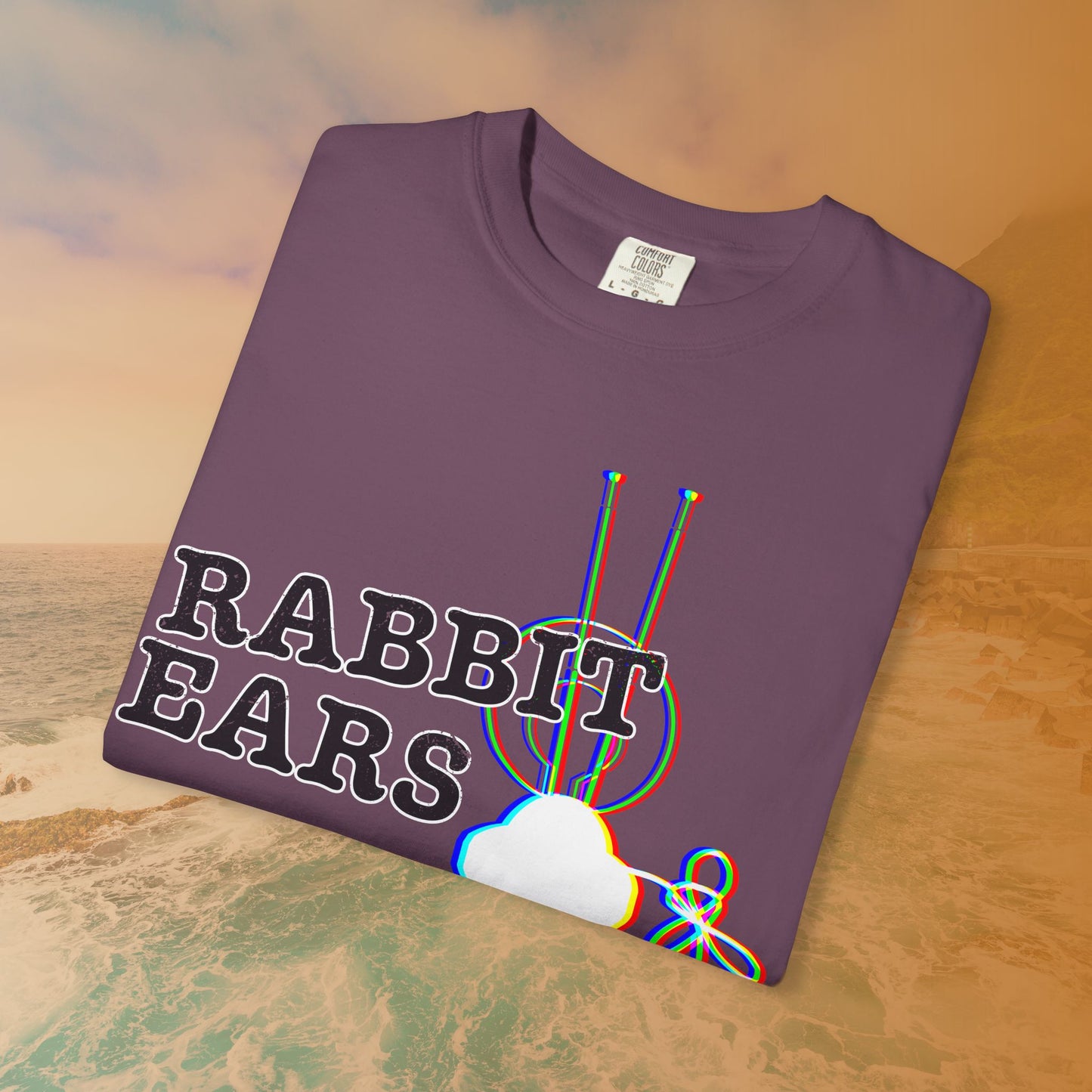 "RABBIT EARS" Glitch T-Shirt | Retro EDM Music Festival Tee
