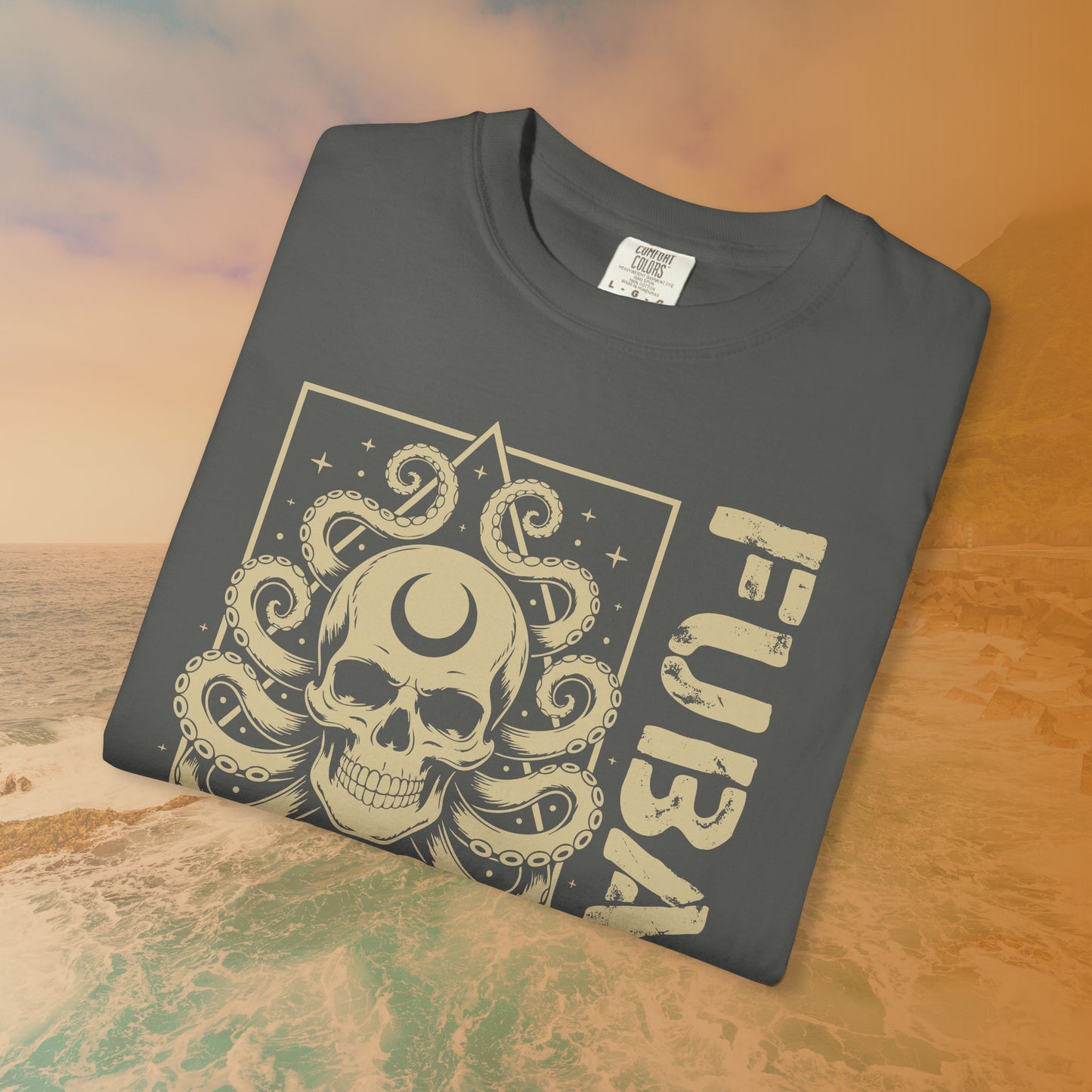 FUBAR Octopus Skull T-Shirt | Cosmic Horror Lovecraftian Grunge Graphic Tee | Military Slang Apparel