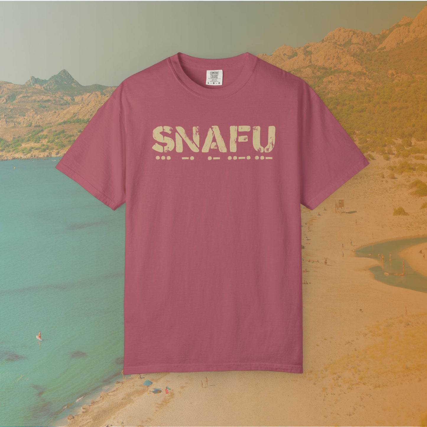 SNAFU Morse Code T-Shirt | Military Slang Communication Code Graphic Tee | Veteran Sarcasm Apparel