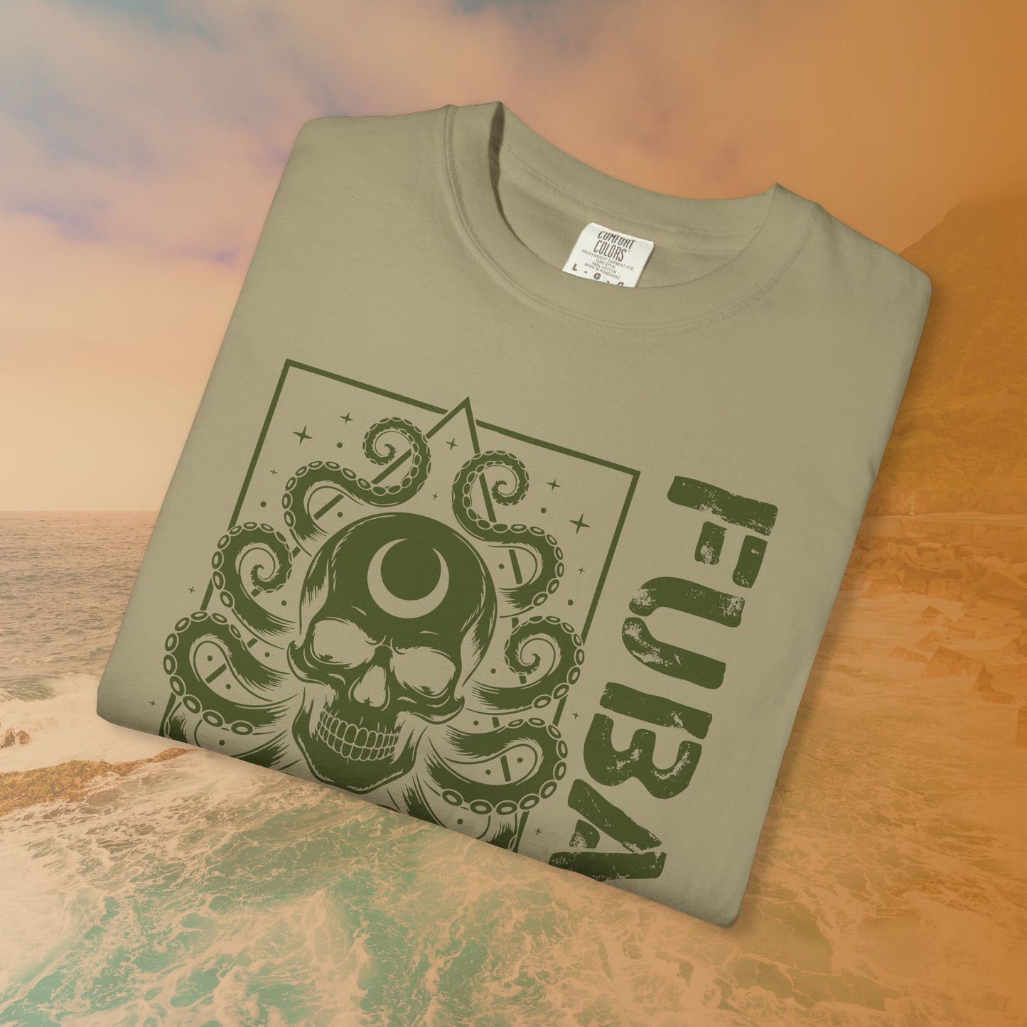 FUBAR Octopus Skull T-Shirt | Cosmic Horror Lovecraftian Grunge Graphic Tee | Military Slang Apparel