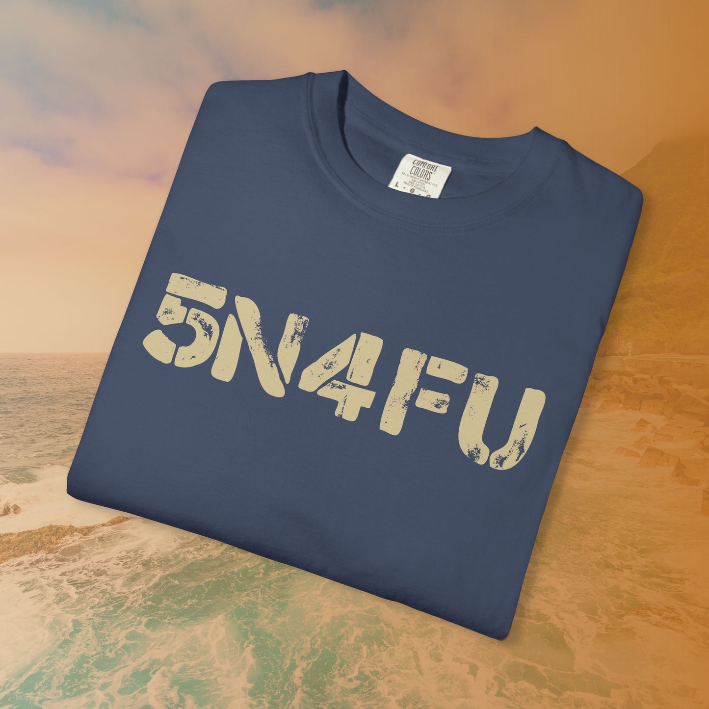 SNAFU (5N4FU) Code Word Shirt | Digital Military Acronym T-Shirt | Stencil Font Veteran Humor