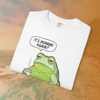Funny Monday Frog Coffee Shirt | It's Monday Again Slogan Tee